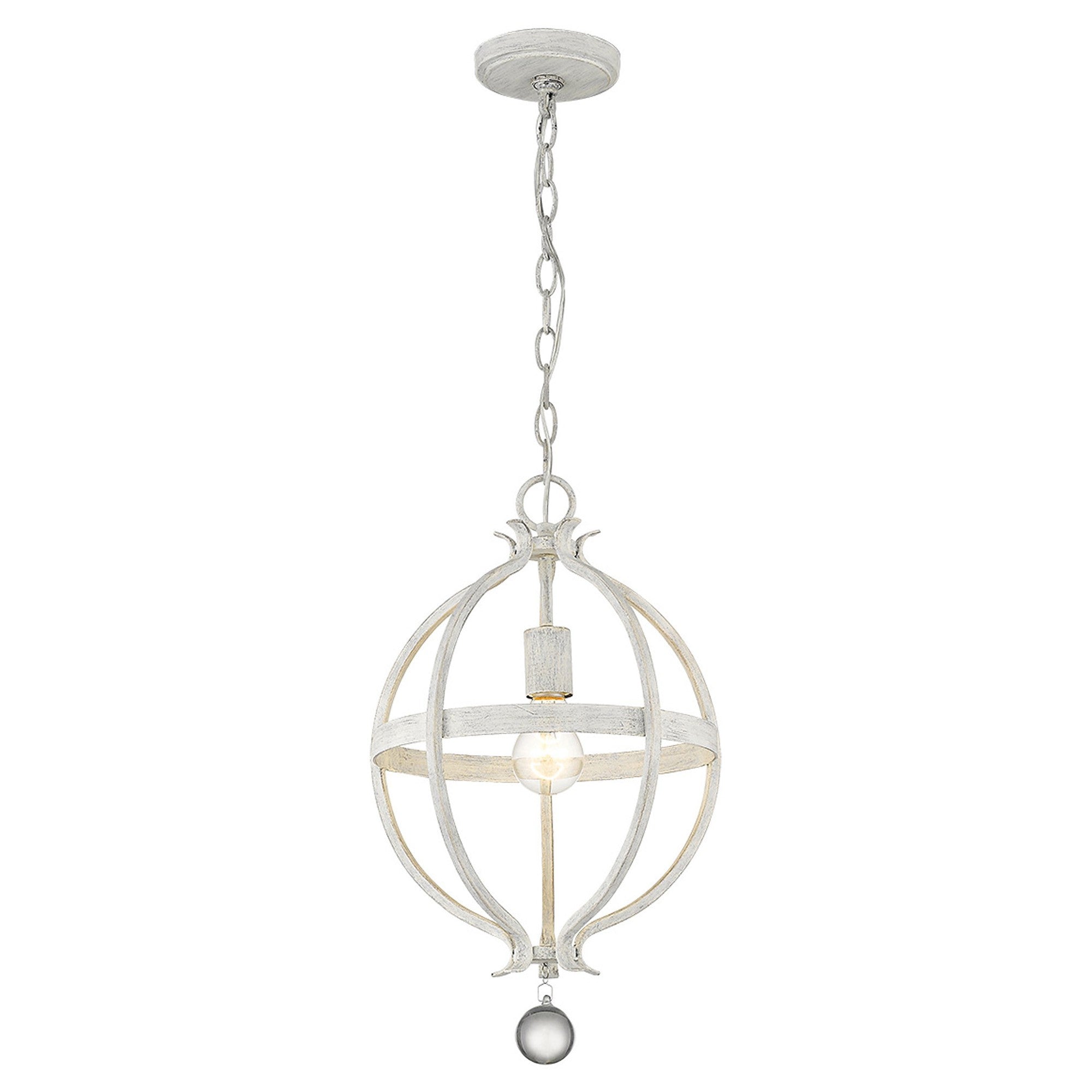 Callie 1-Light Country White Pendant-Pendants-Hanging Lights-DECOROLALA
