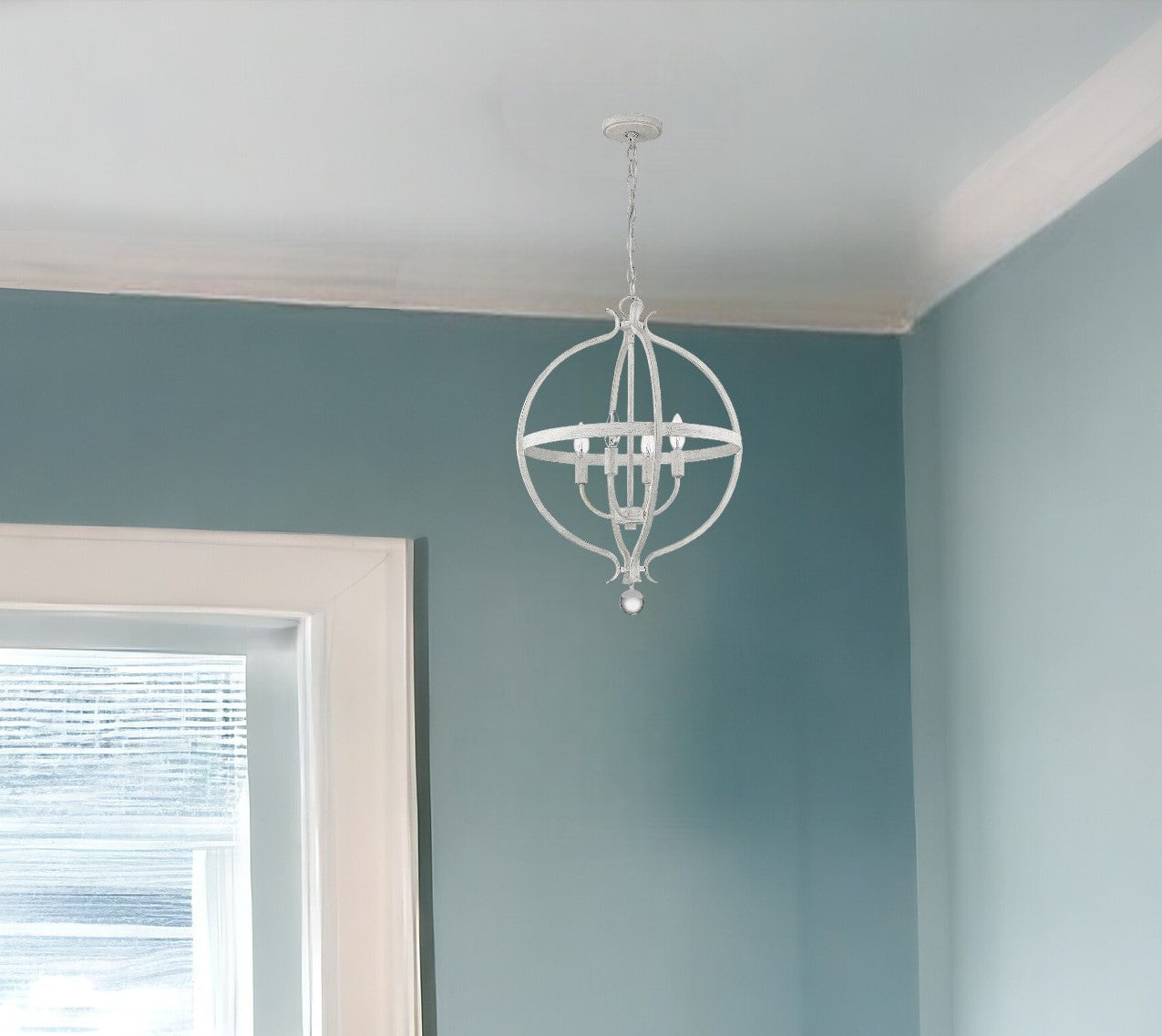 Callie 4-Light Country White Pendant-Pendants-Hanging Lights-DECOROLALA