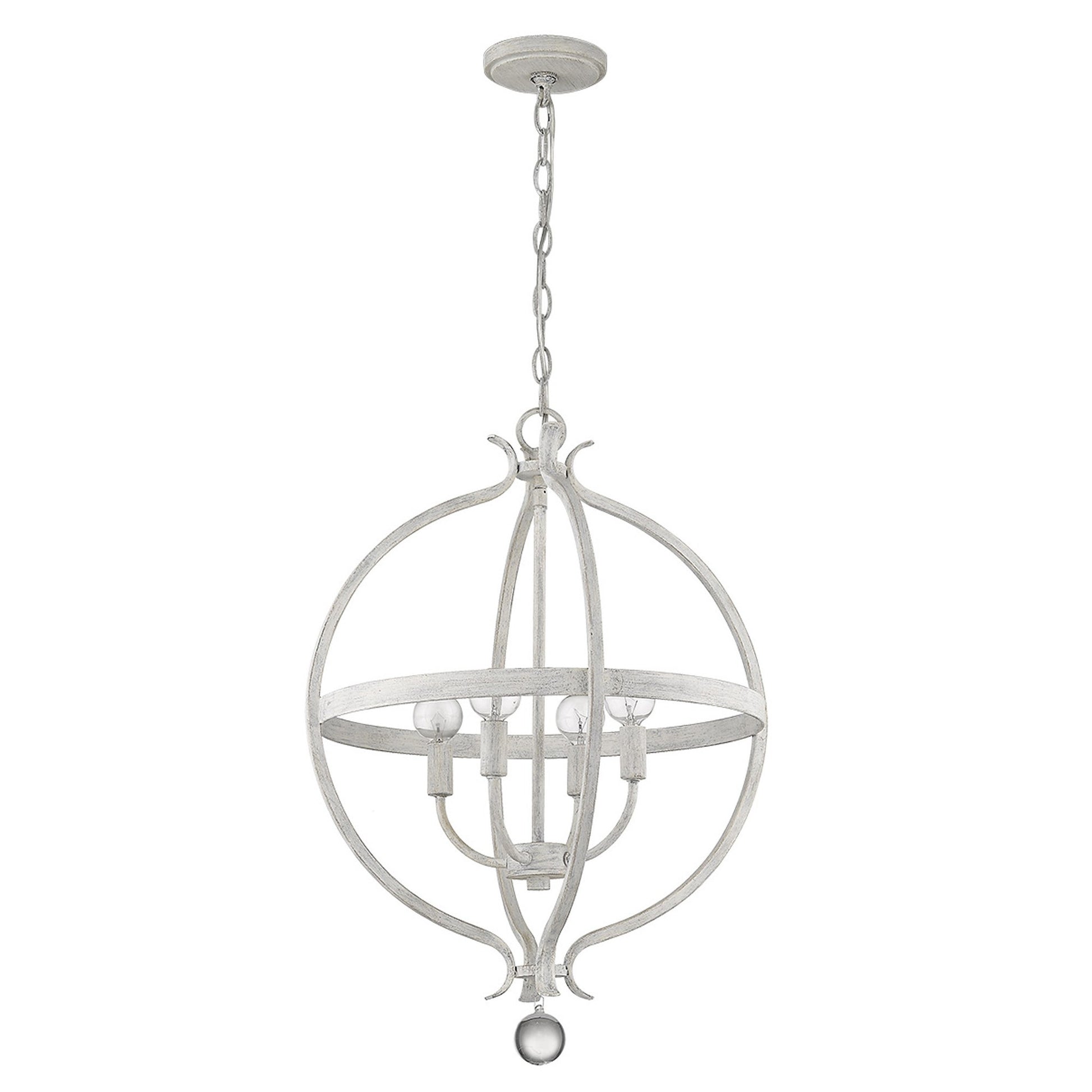 Callie 4-Light Country White Pendant-Pendants-Hanging Lights-DECOROLALA