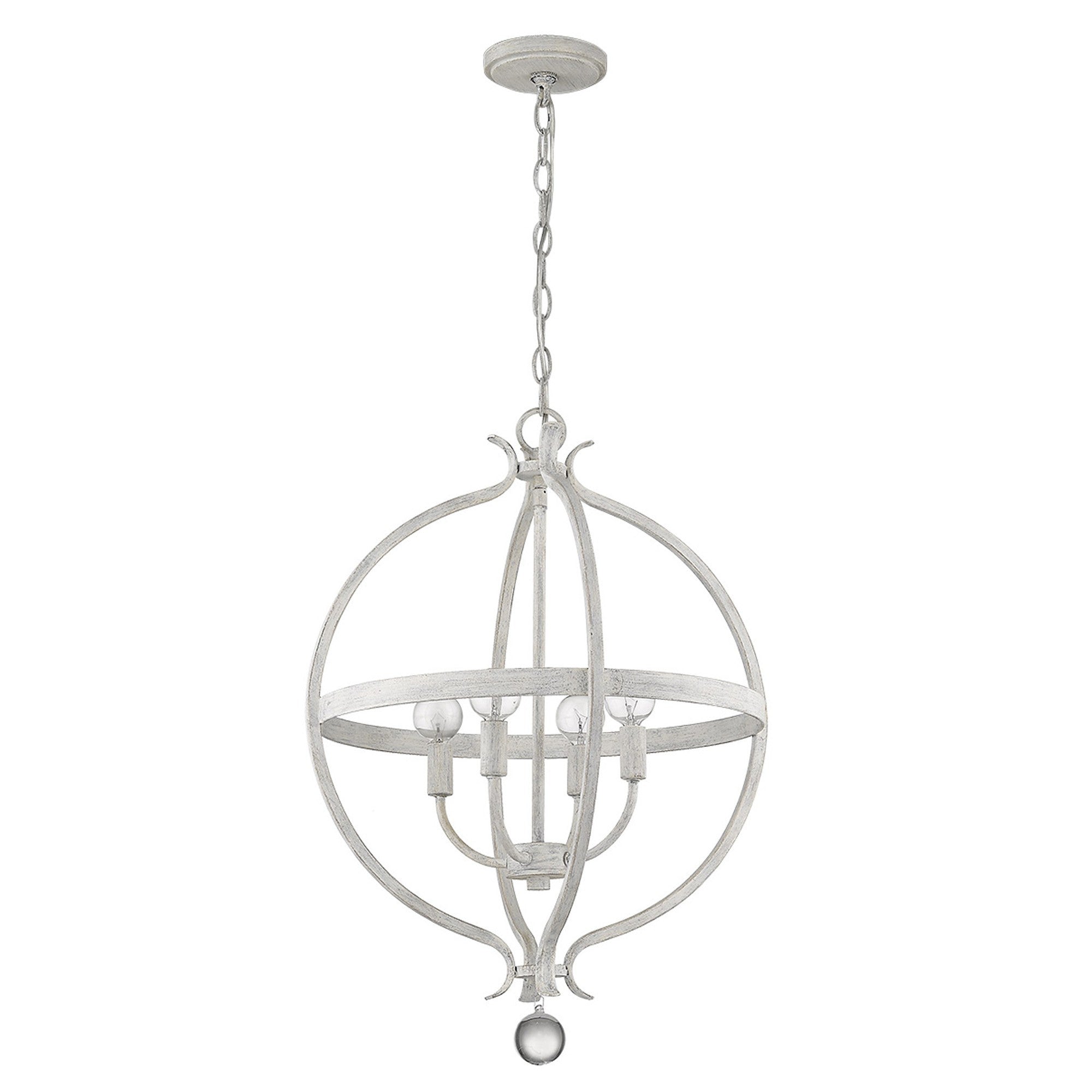Callie 4-Light Country White Pendant-Pendants-Hanging Lights-DECOROLALA