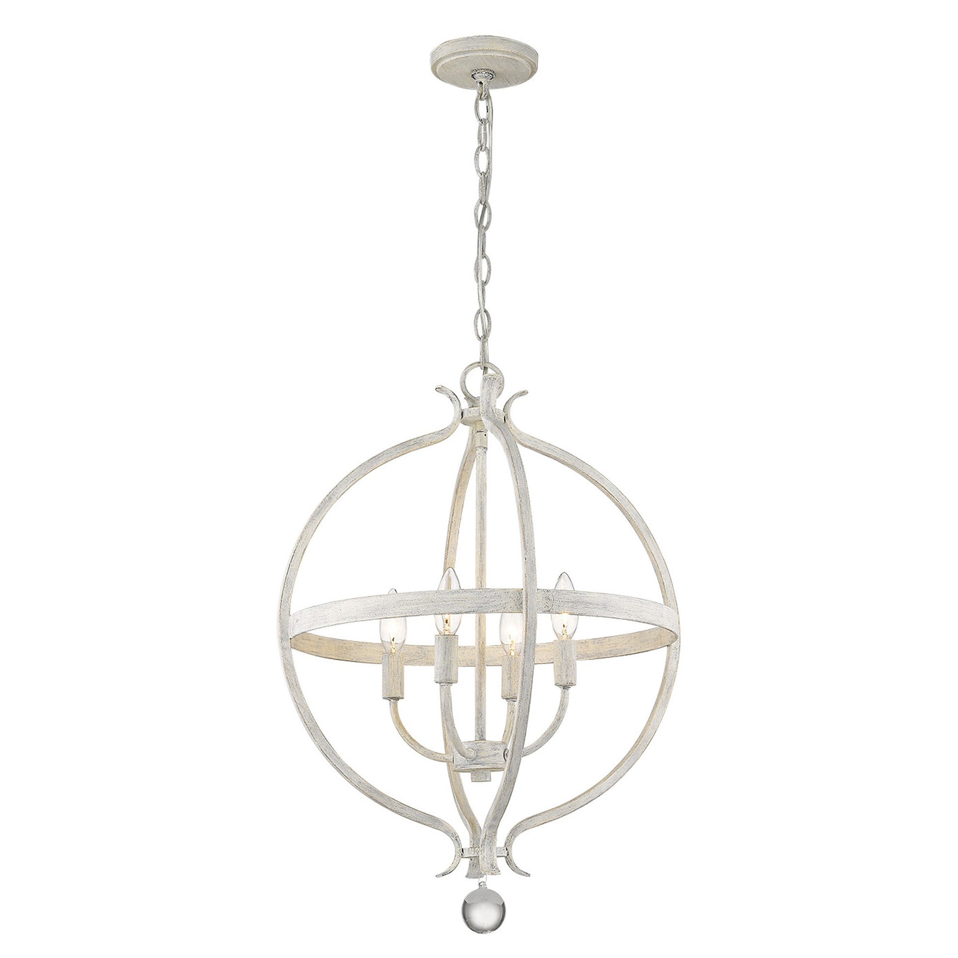 Callie 4-Light Country White Pendant-Pendants-Hanging Lights-DECOROLALA