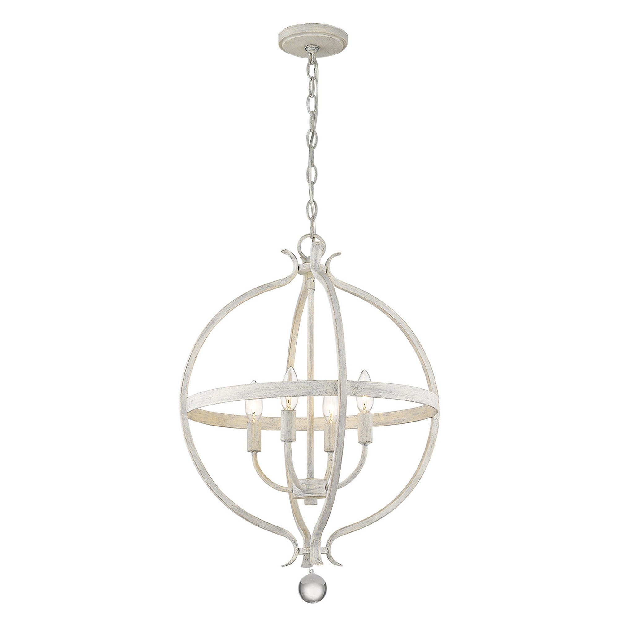 Callie 4-Light Country White Pendant-Pendants-Hanging Lights-DECOROLALA