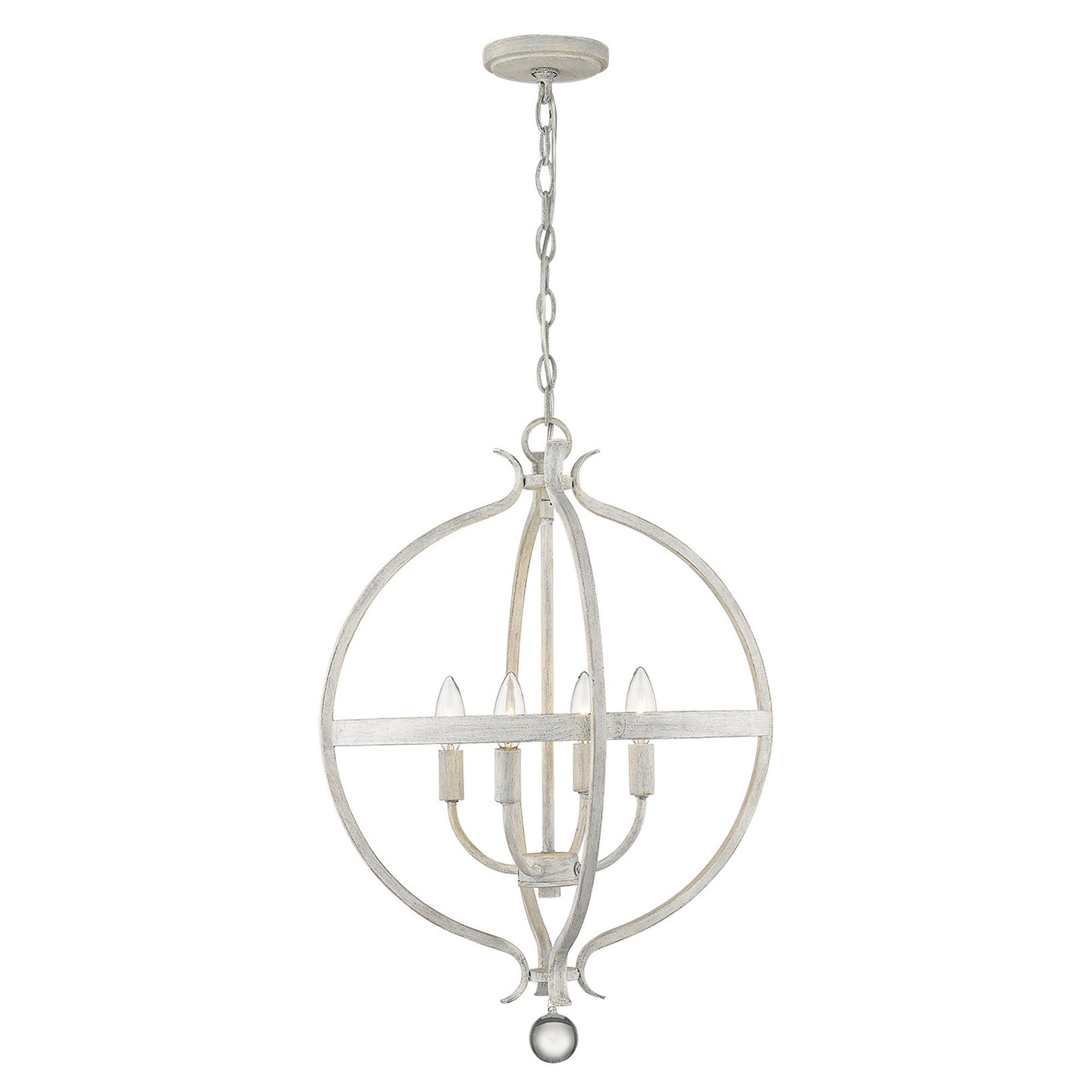 Callie 4-Light Country White Pendant-Pendants-Hanging Lights-DECOROLALA