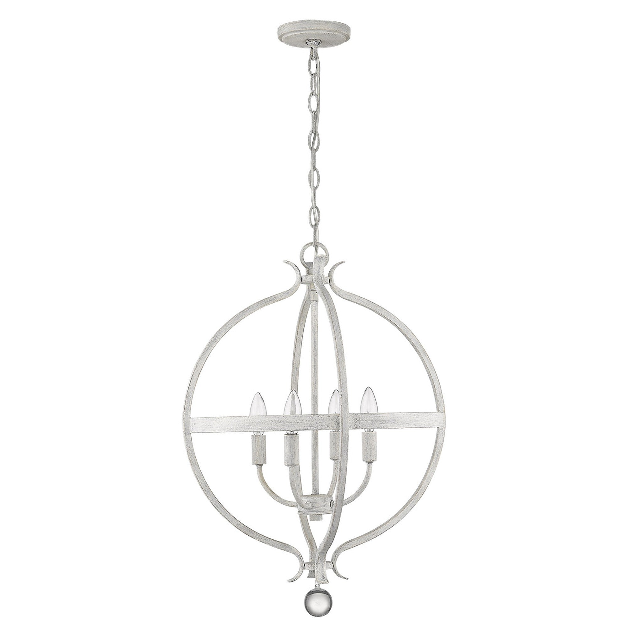 Callie 4-Light Country White Pendant-Pendants-Hanging Lights-DECOROLALA