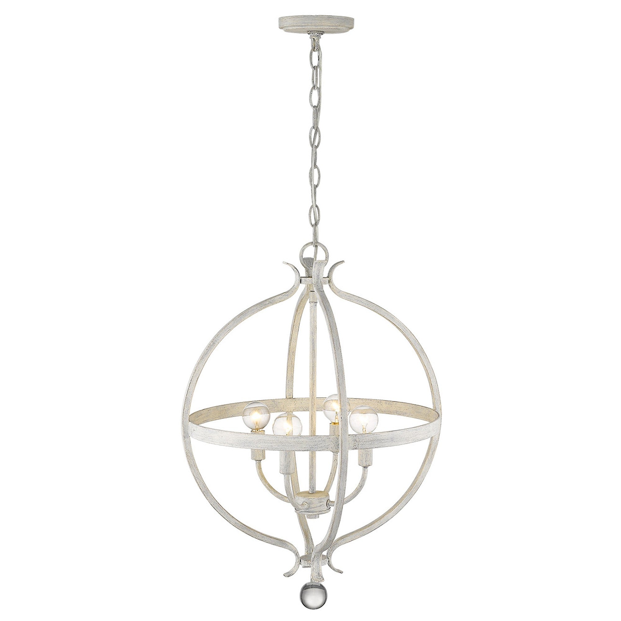 Callie 4-Light Country White Pendant-Pendants-Hanging Lights-DECOROLALA