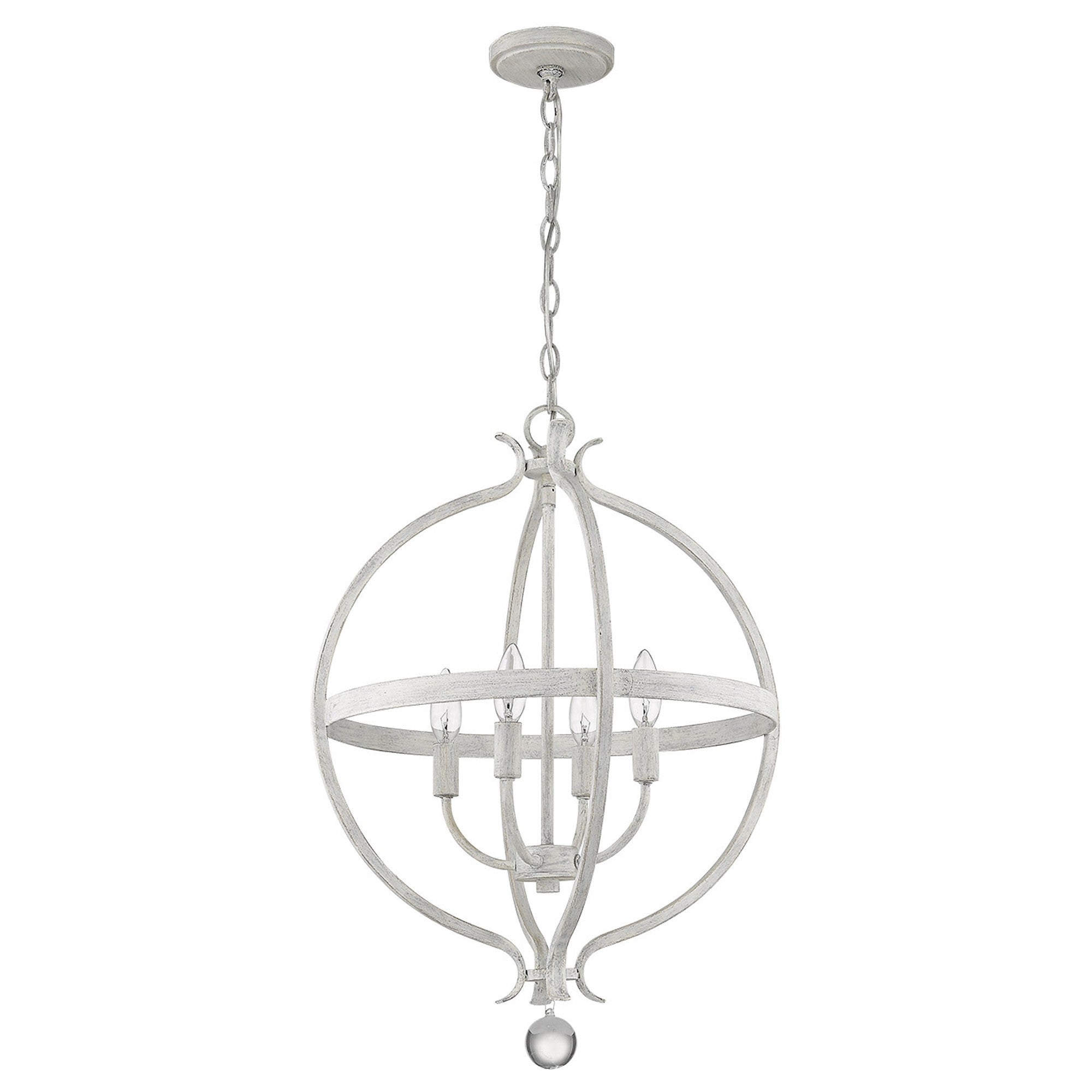 Callie 4-Light Country White Pendant-Pendants-Hanging Lights-DECOROLALA