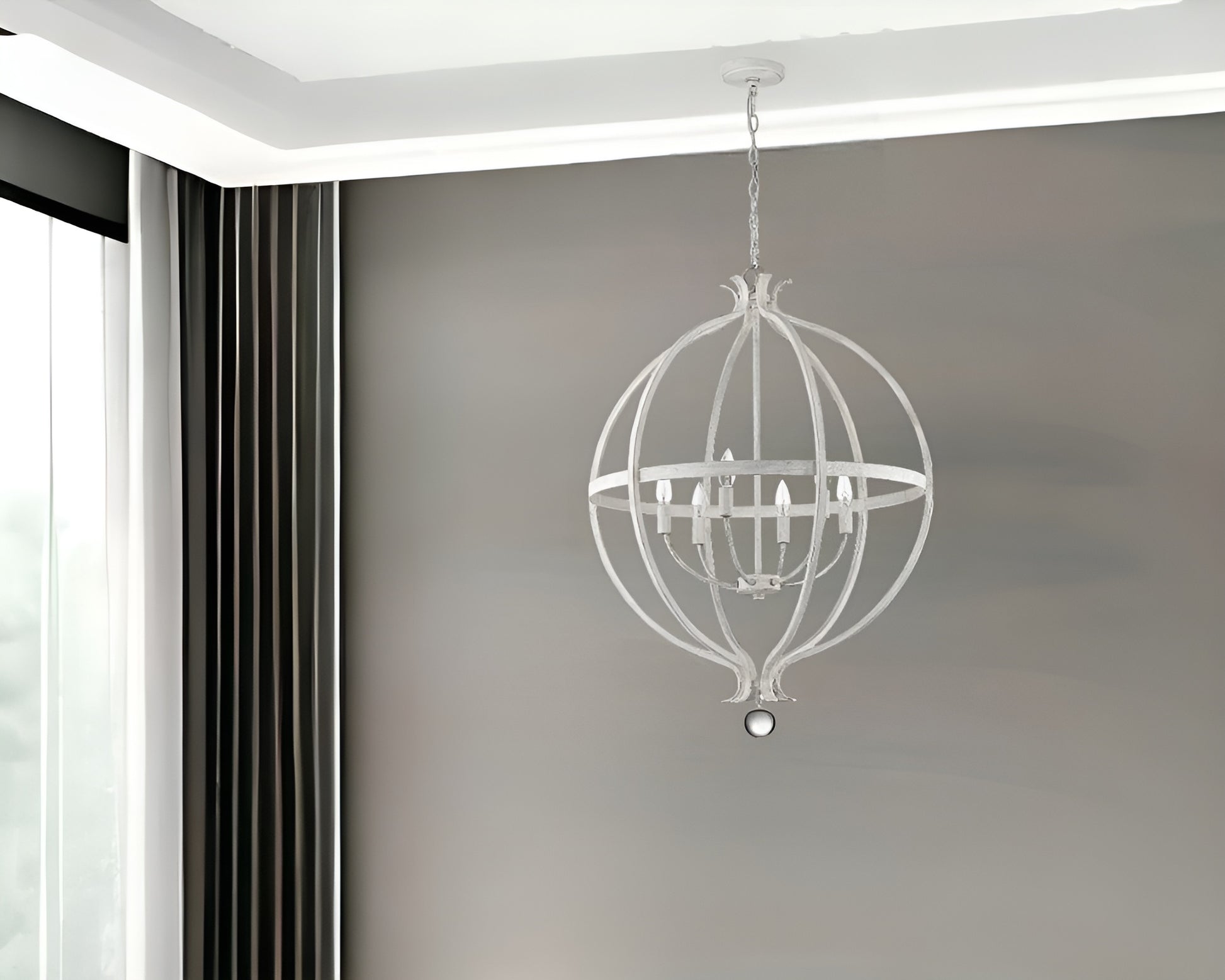 Callie 6-Light Country White Pendant-Pendants-Hanging Lights-DECOROLALA