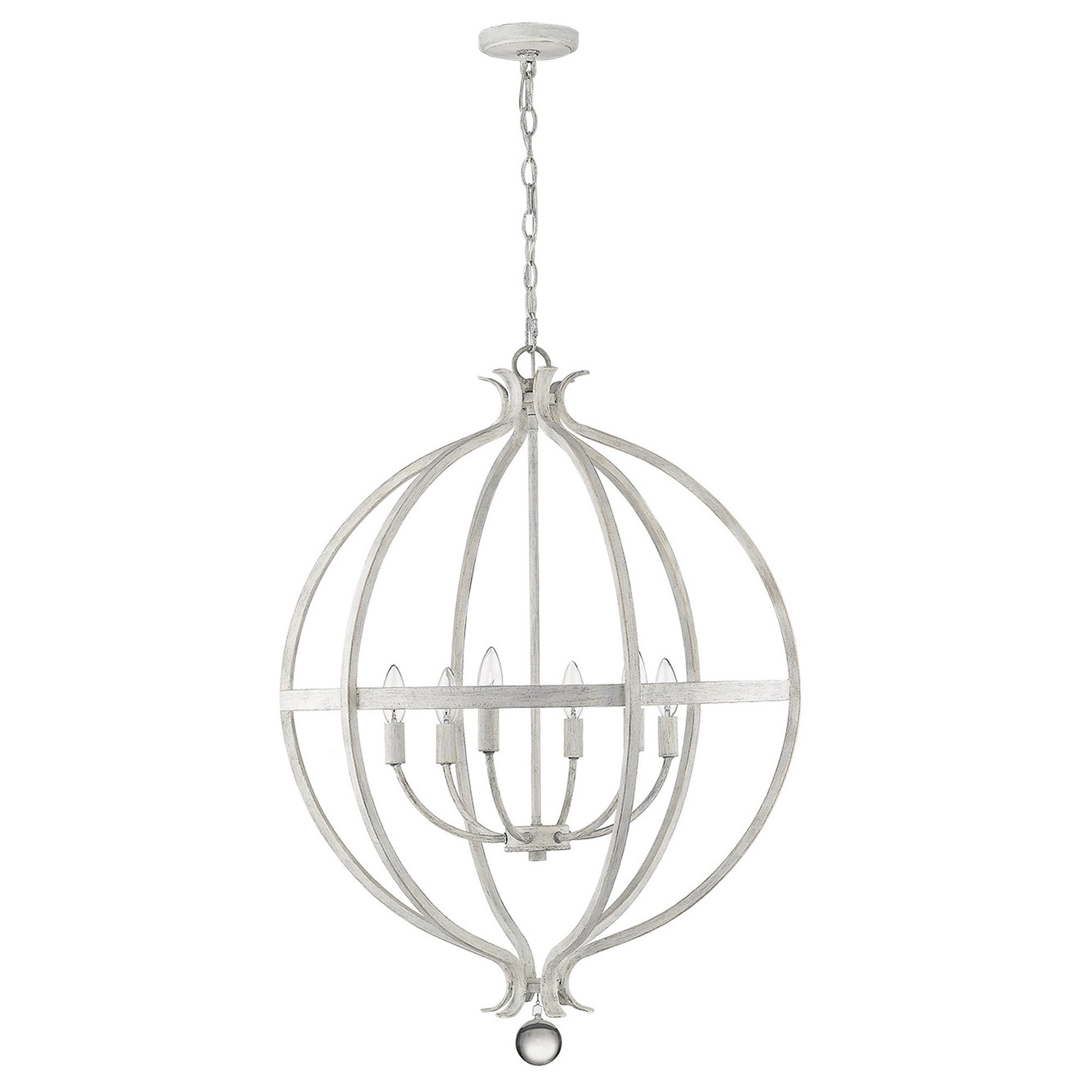 Callie 6-Light Country White Pendant-Pendants-Hanging Lights-DECOROLALA