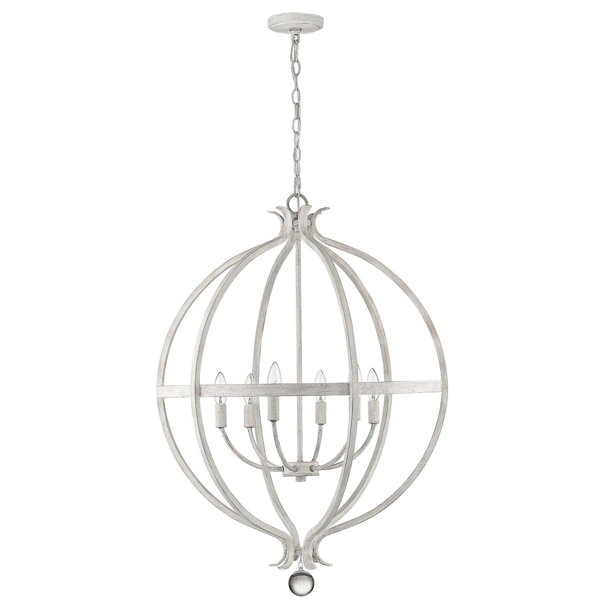 Callie 6-Light Country White Pendant-Pendants-Hanging Lights-DECOROLALA