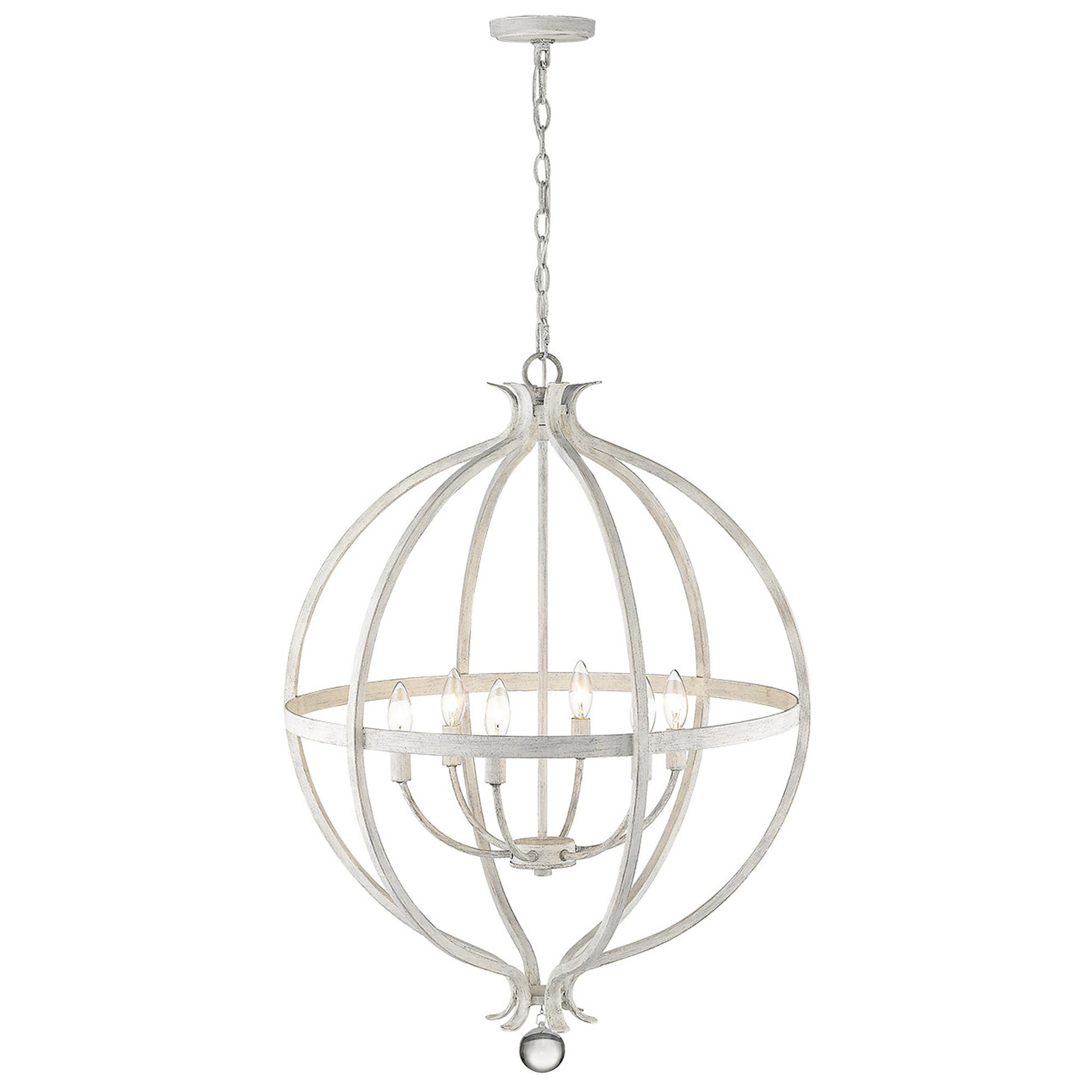 Callie 6-Light Country White Pendant-Pendants-Hanging Lights-DECOROLALA