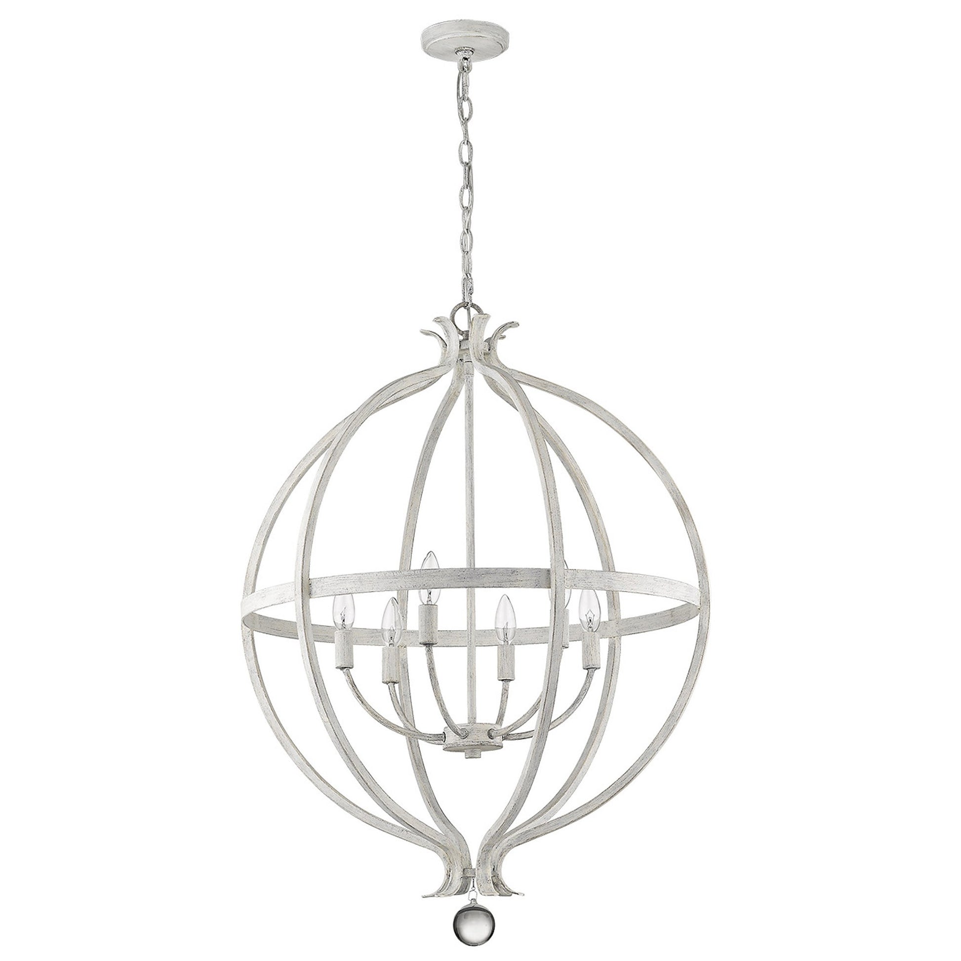 Callie 6-Light Country White Pendant-Pendants-Hanging Lights-DECOROLALA