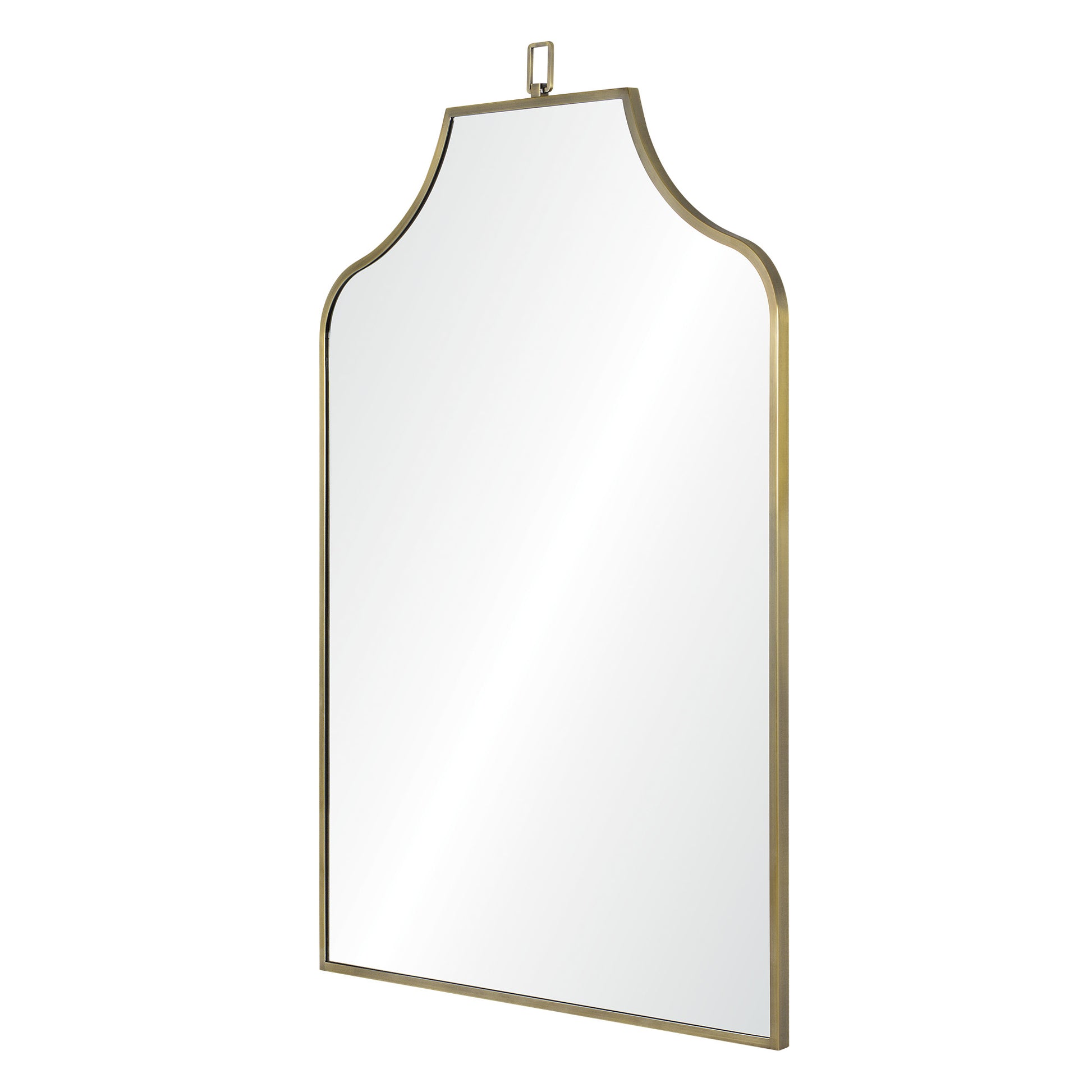 Calliope 45" Tall Irregular Wall Mirror, Yellow-Mirror-DECOROLALA
