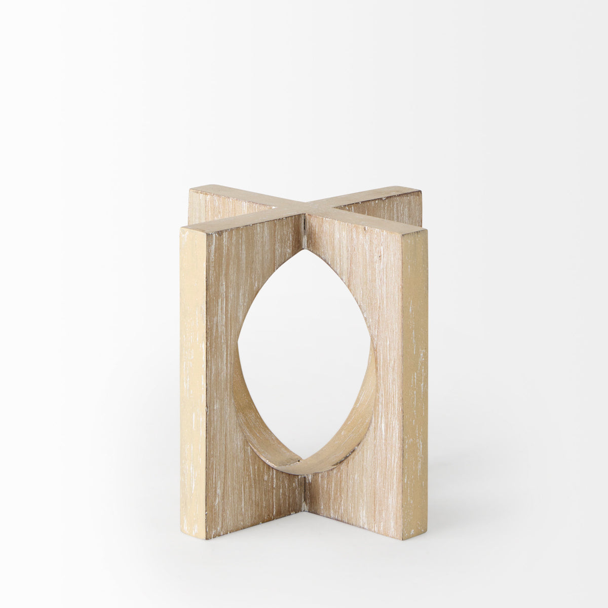 Cambie Small Decorative Wood Object - Light Brown 5.7"-Objects-DECOROLALA
