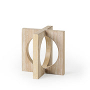 Cambie Small Decorative Wood Object - Light Brown 5.7"-Objects-DECOROLALA