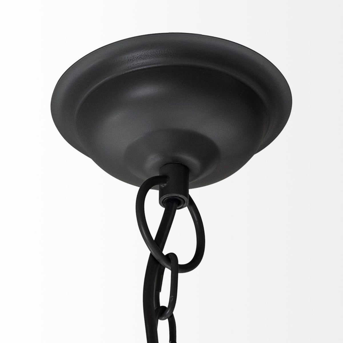 Camila (40"x31") Black Metal Mesh-Style Four Bulb Chandelier-Chandeliers-DECOROLALA