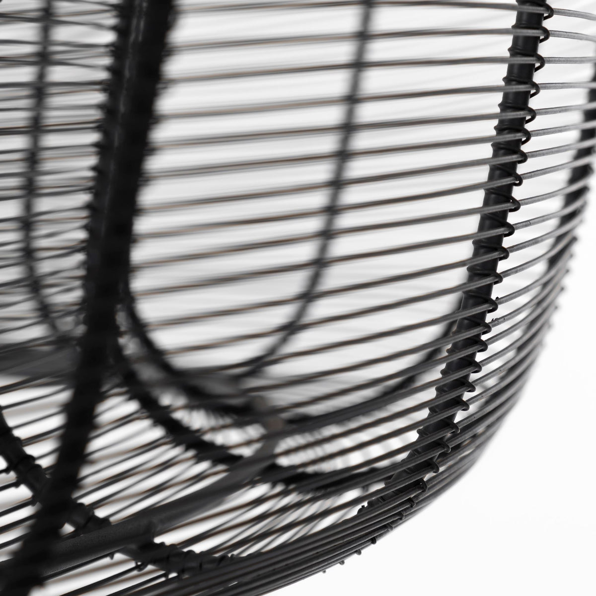 Camila (40"x31") Black Metal Mesh-Style Four Bulb Chandelier-Chandeliers-DECOROLALA