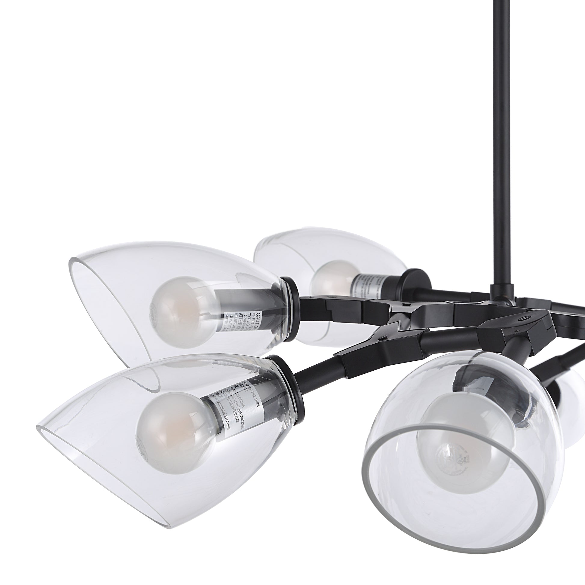 Camino 7.75" Length Ceiling Fixture, BLACK-Ceiling Fixture-DECOROLALA