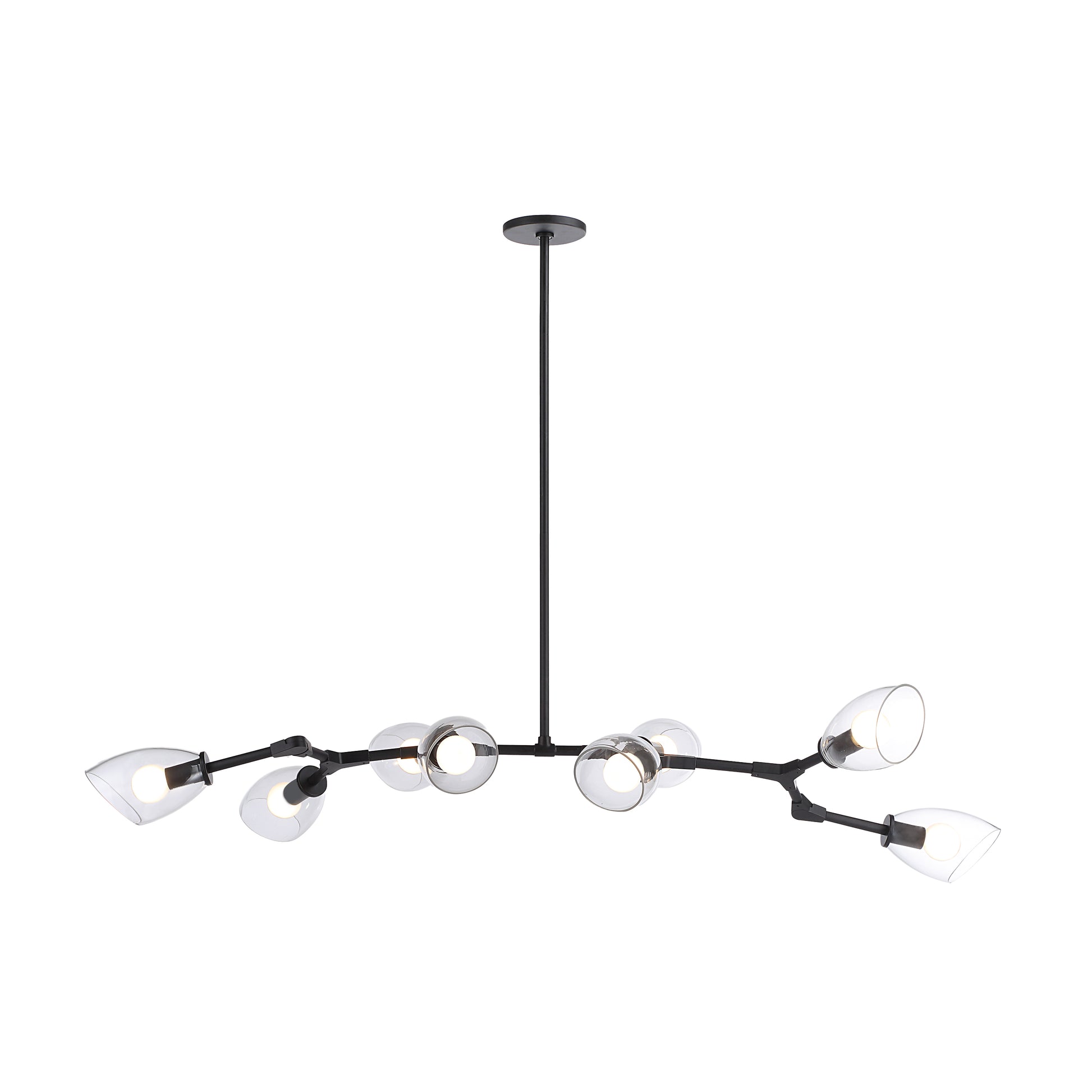 Camino 7.75" Length Ceiling Fixture, BLACK-Ceiling Fixture-DECOROLALA