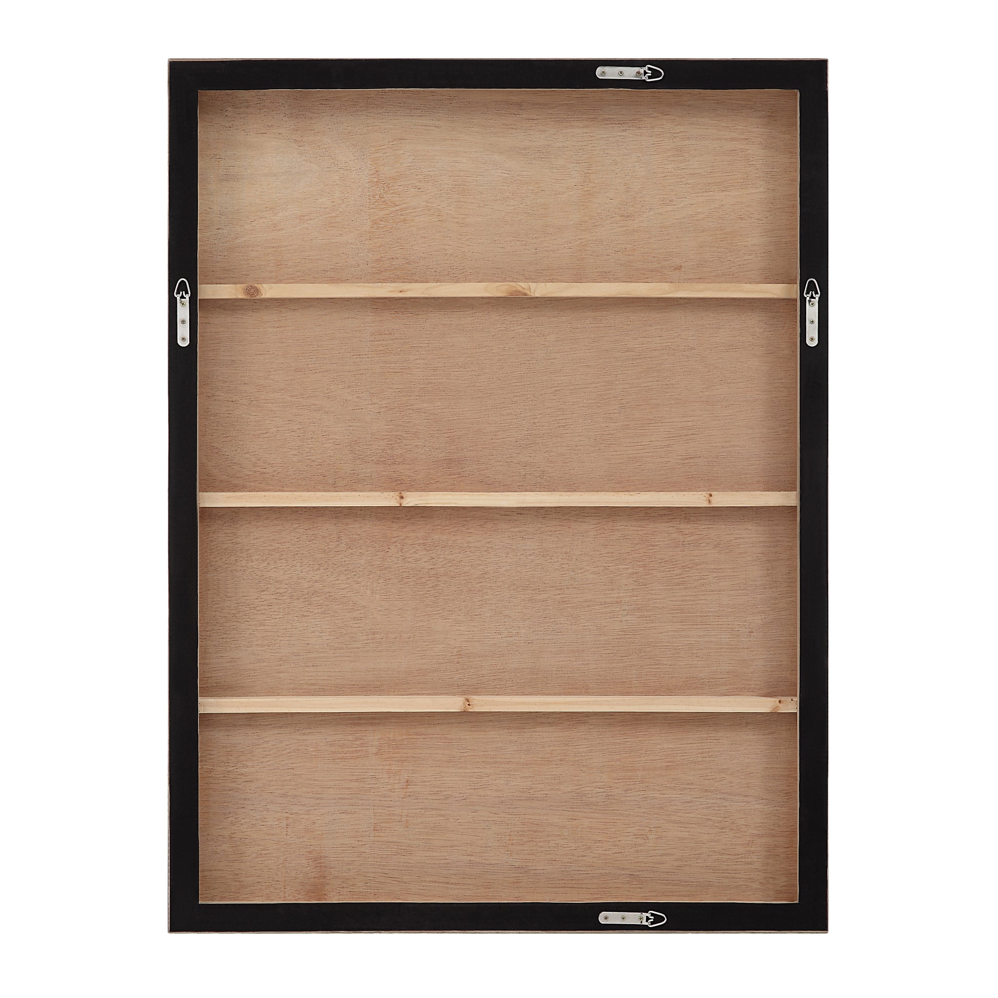 Canberra 48.2" Wide Canvas Art with Wood Frame, Oak-Canvas Art-DECOROLALA