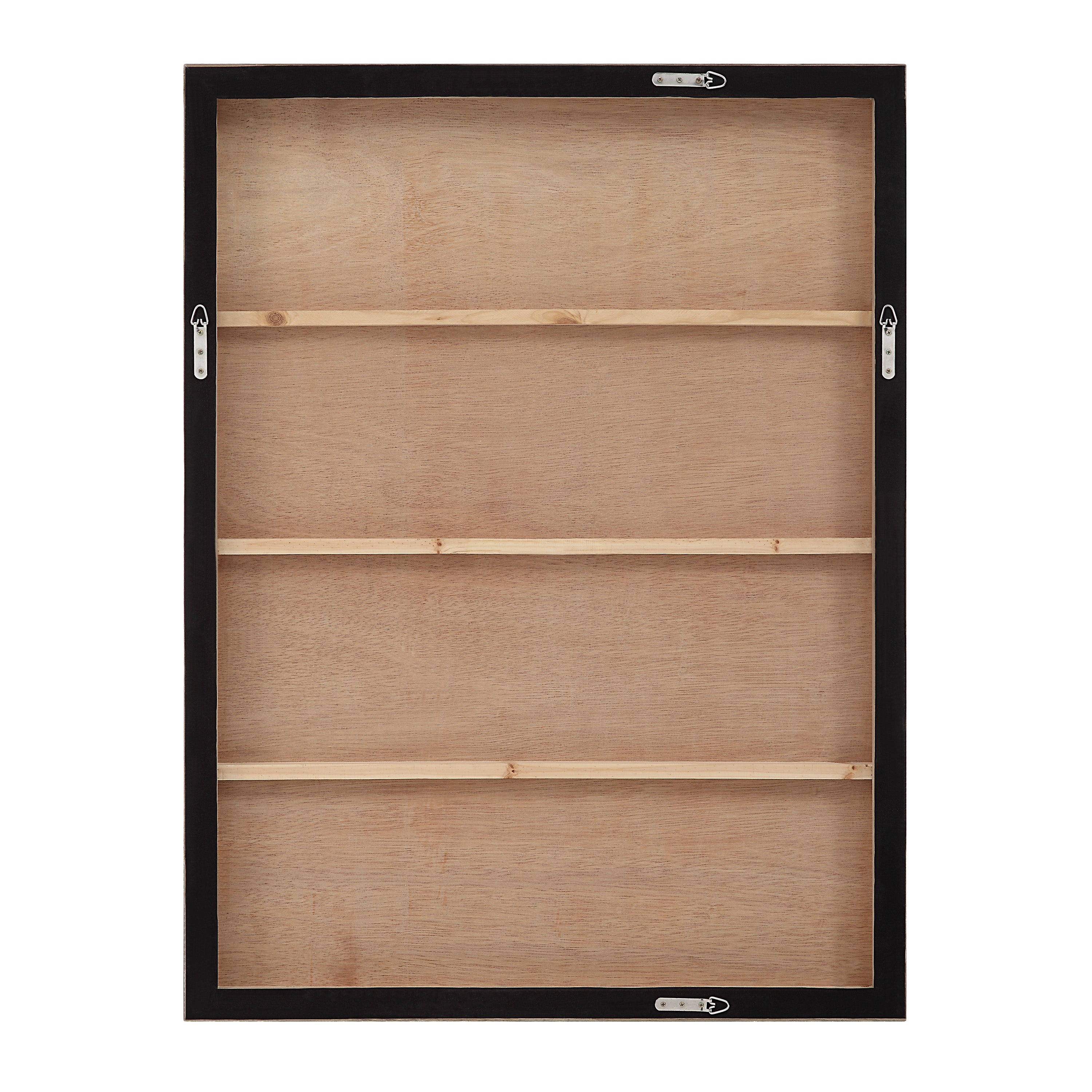 Canberra 48.2" Wide Canvas Art with Wood Frame, Oak-Canvas Art-DECOROLALA