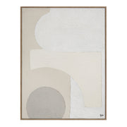Canberra 48.2" Wide Canvas Art with Wood Frame, Oak-Canvas Prints-DECOROLALA