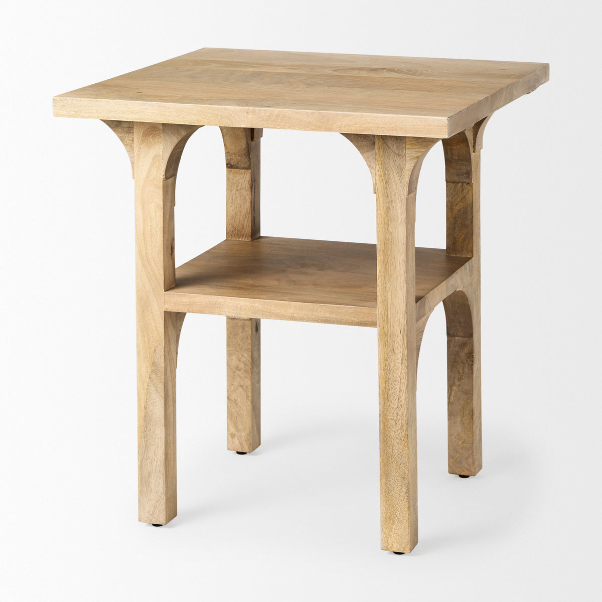 Candace Light Wood Bridge Accent Table-Accent Tables-DECOROLALA