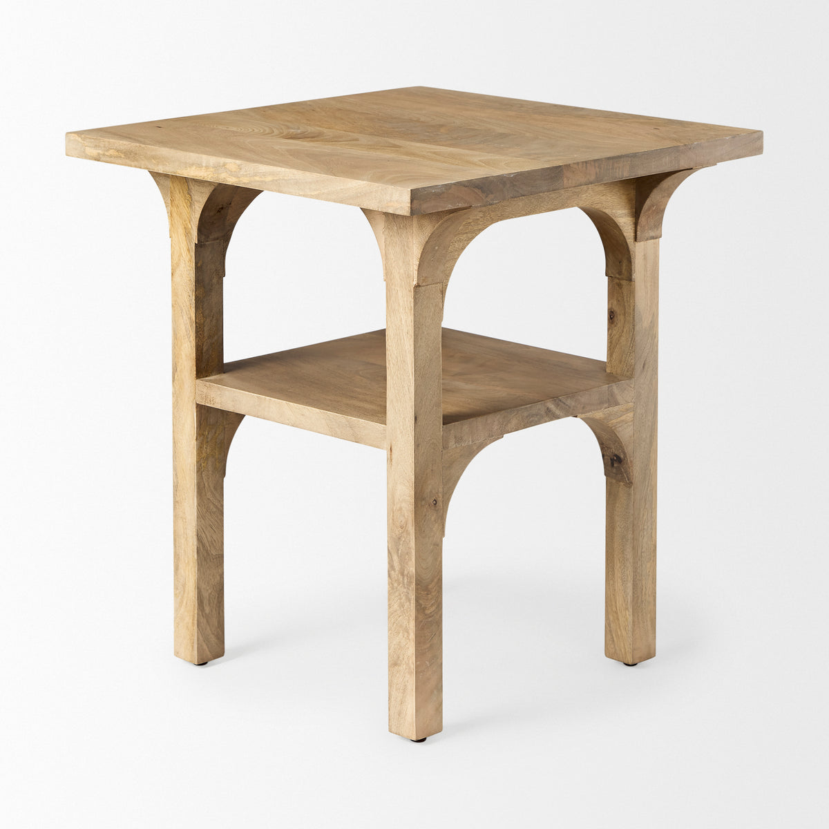 Candace Light Wood Bridge Accent Table-Accent Tables-DECOROLALA