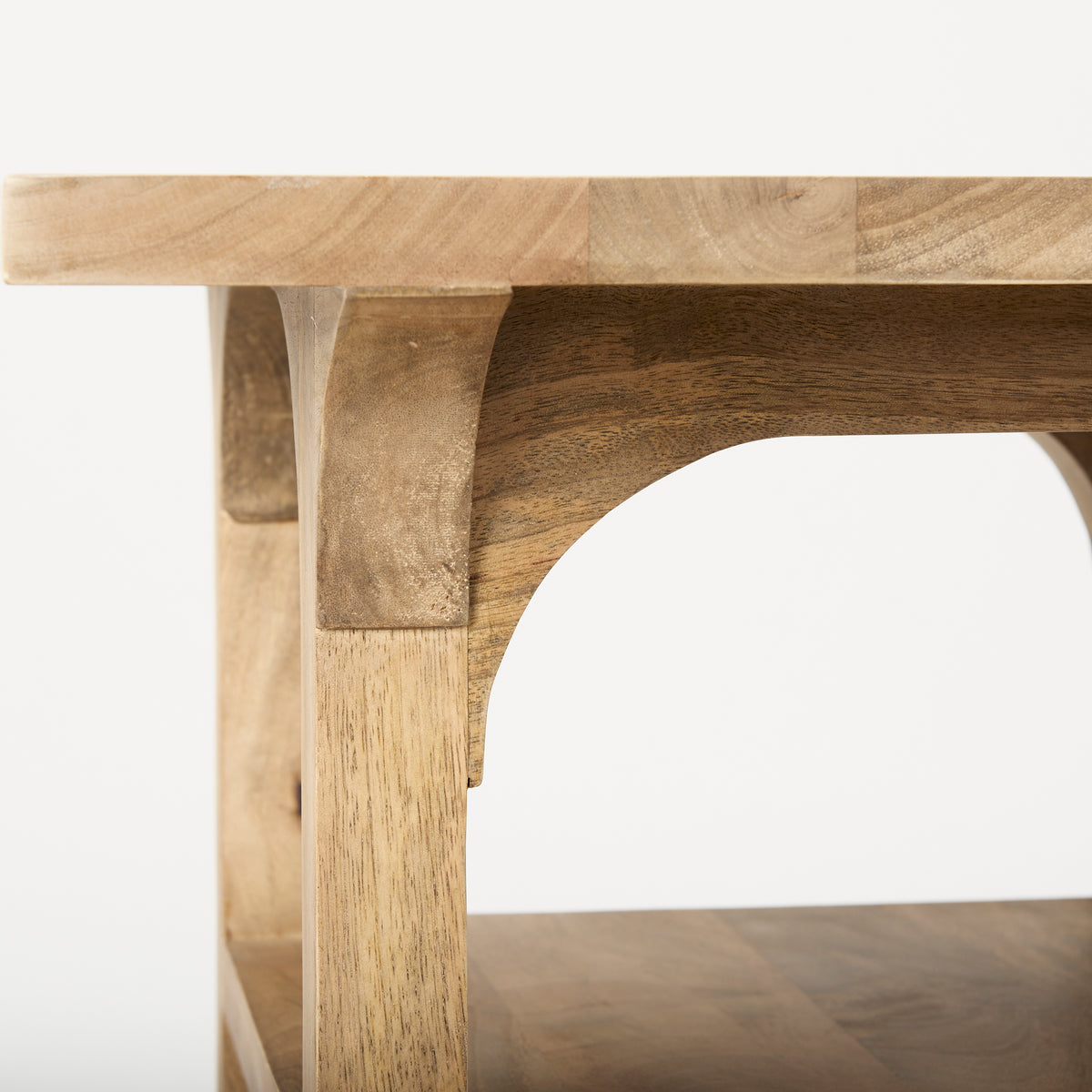 Candace Light Wood Bridge Accent Table-Accent Tables-DECOROLALA