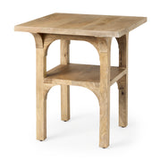 Candace Light Wood Bridge Accent Table-Accent Tables-DECOROLALA