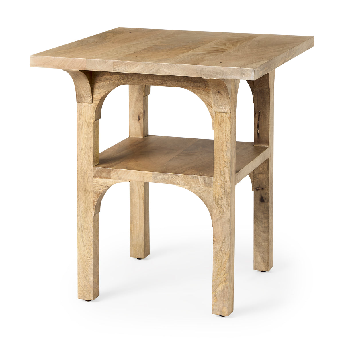 Candace Light Wood Bridge Accent Table-Accent Tables-DECOROLALA