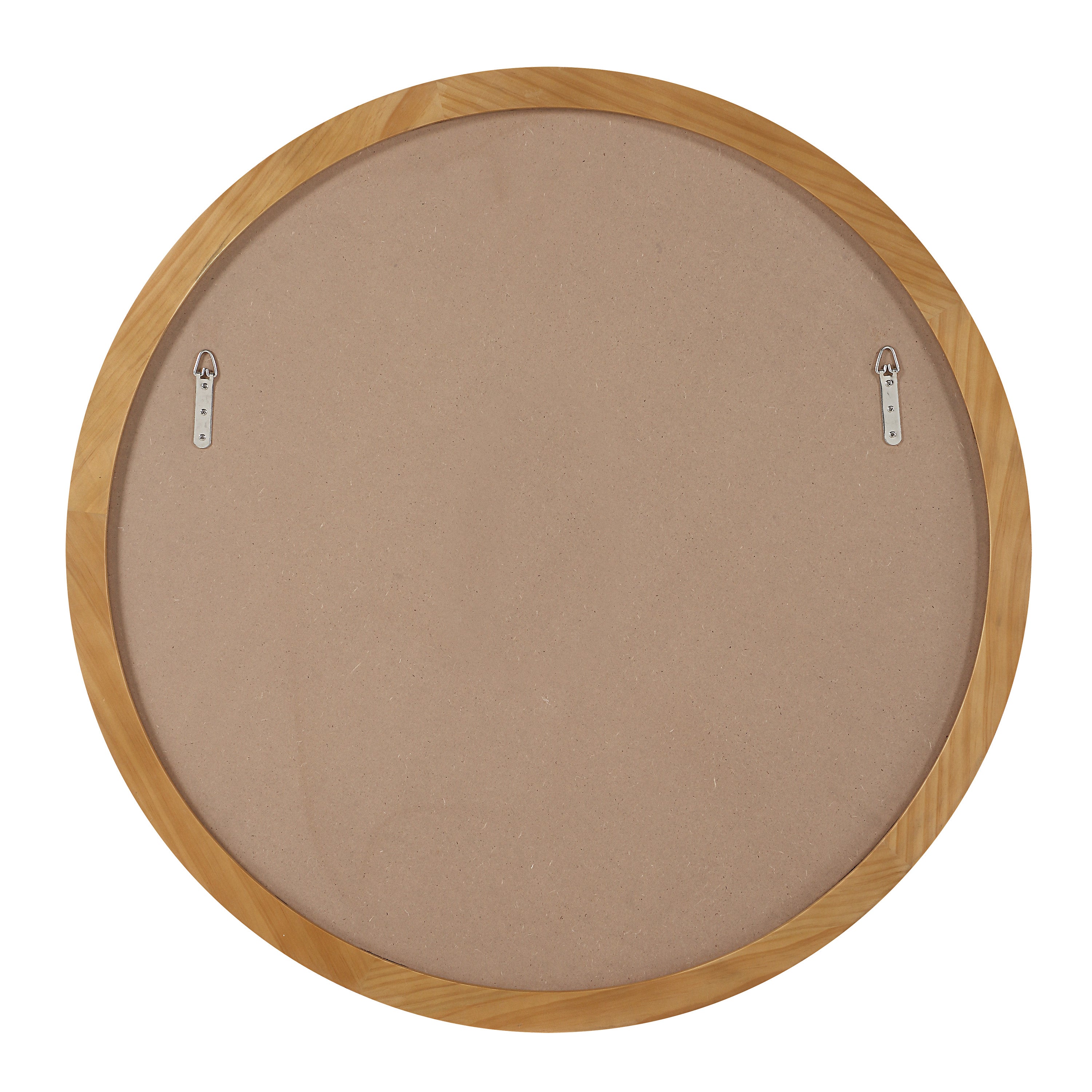 Canna 36" H x 36" W Wall Mirror, Beige-Mirror-DECOROLALA