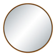 Canna 36" H x 36" W Wall Mirror, Beige-Mirror-DECOROLALA