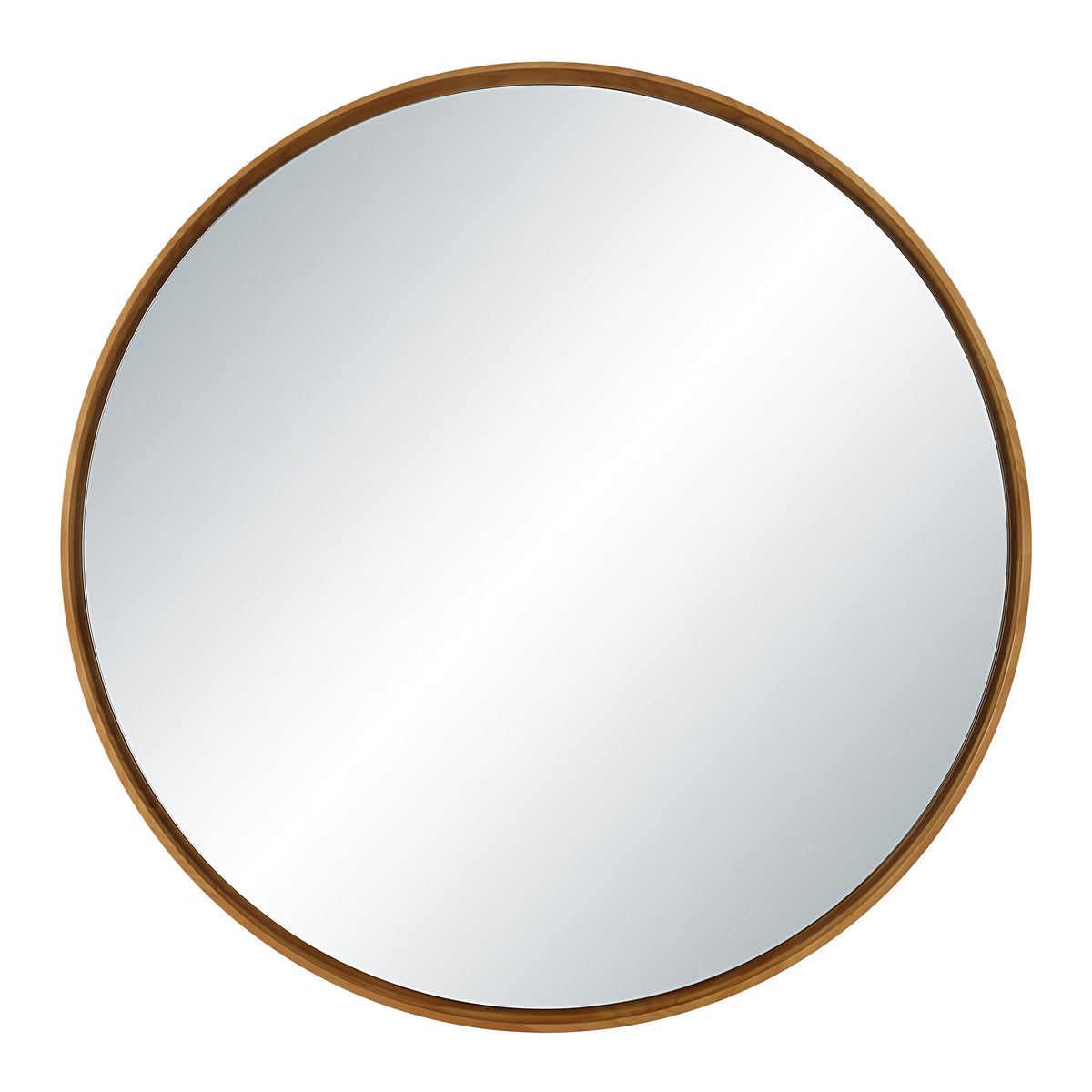 Canna 36" H x 36" W Wall Mirror, Beige-Mirrors-DECOROLALA