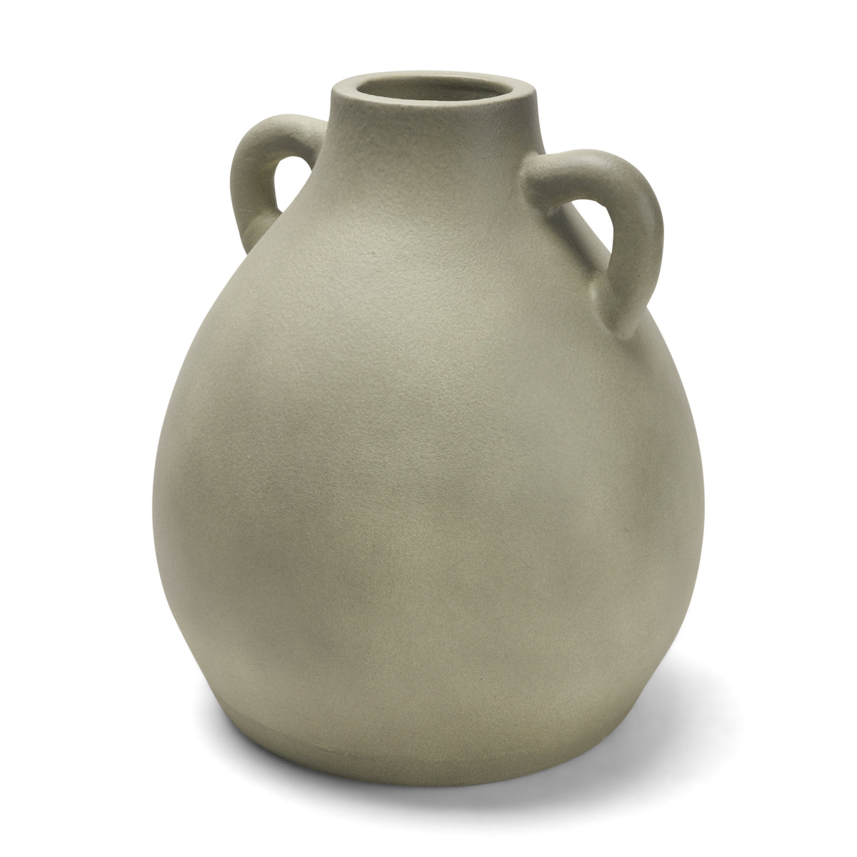 Cantara Medium Sage Green Ceramic Milk Jug w/ Handles-Vase-DECOROLALA