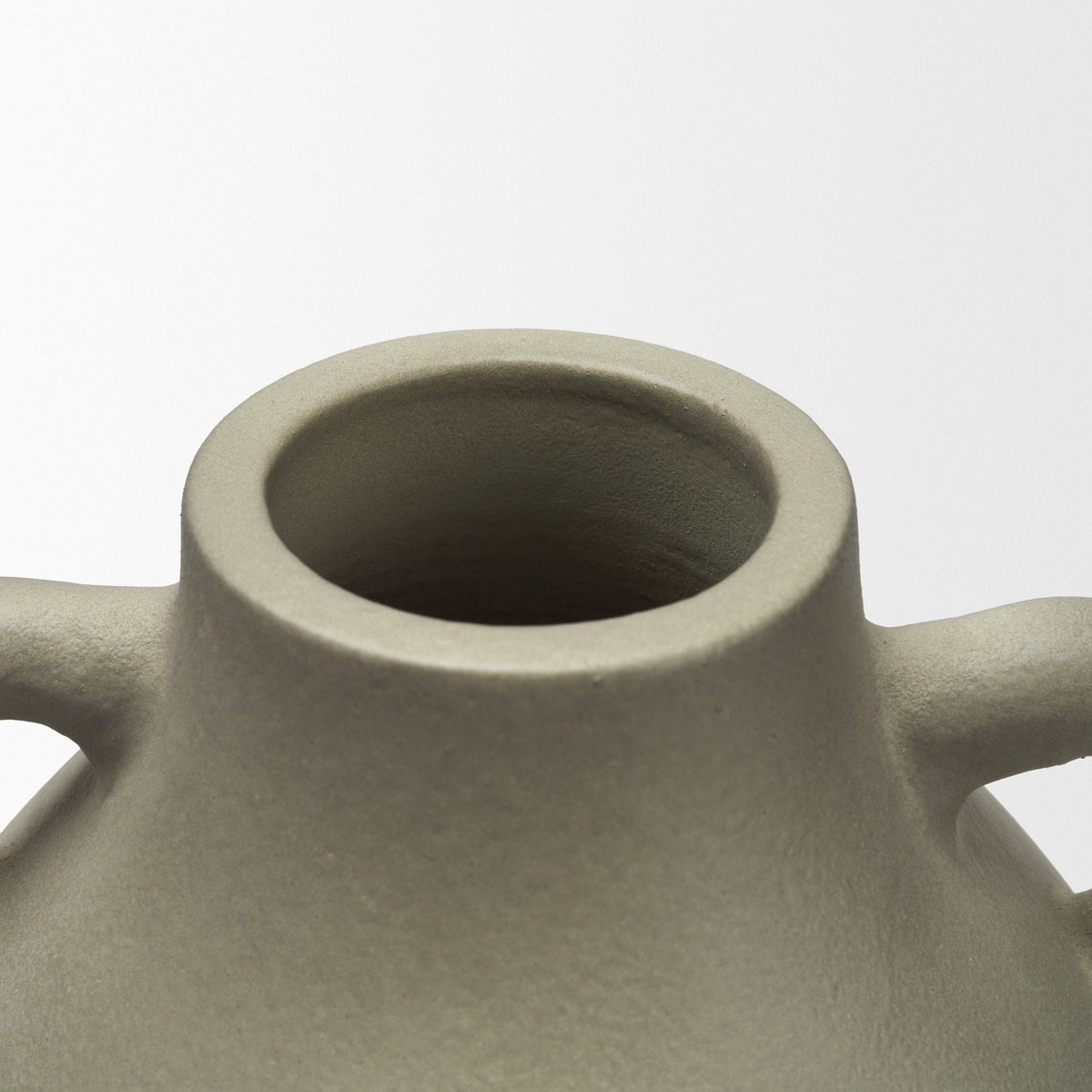 Cantara Medium Sage Green Ceramic Milk Jug w/ Handles-Vase-DECOROLALA