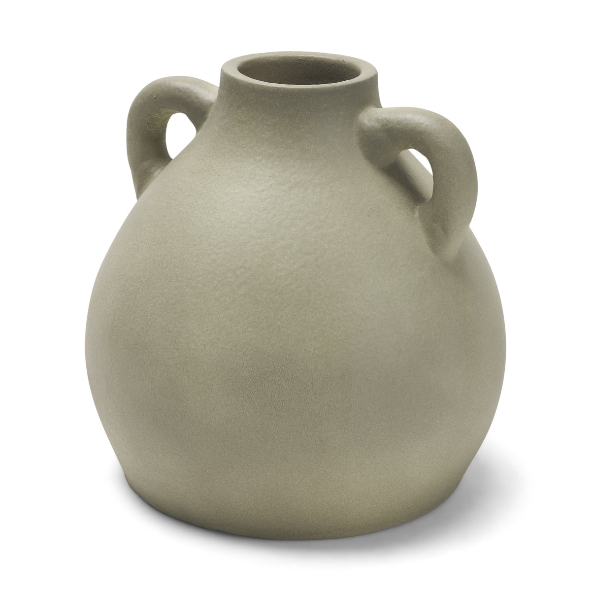 Cantara Small Sage Green Ceramic Milk Jug w/ Handles-Vase-DECOROLALA