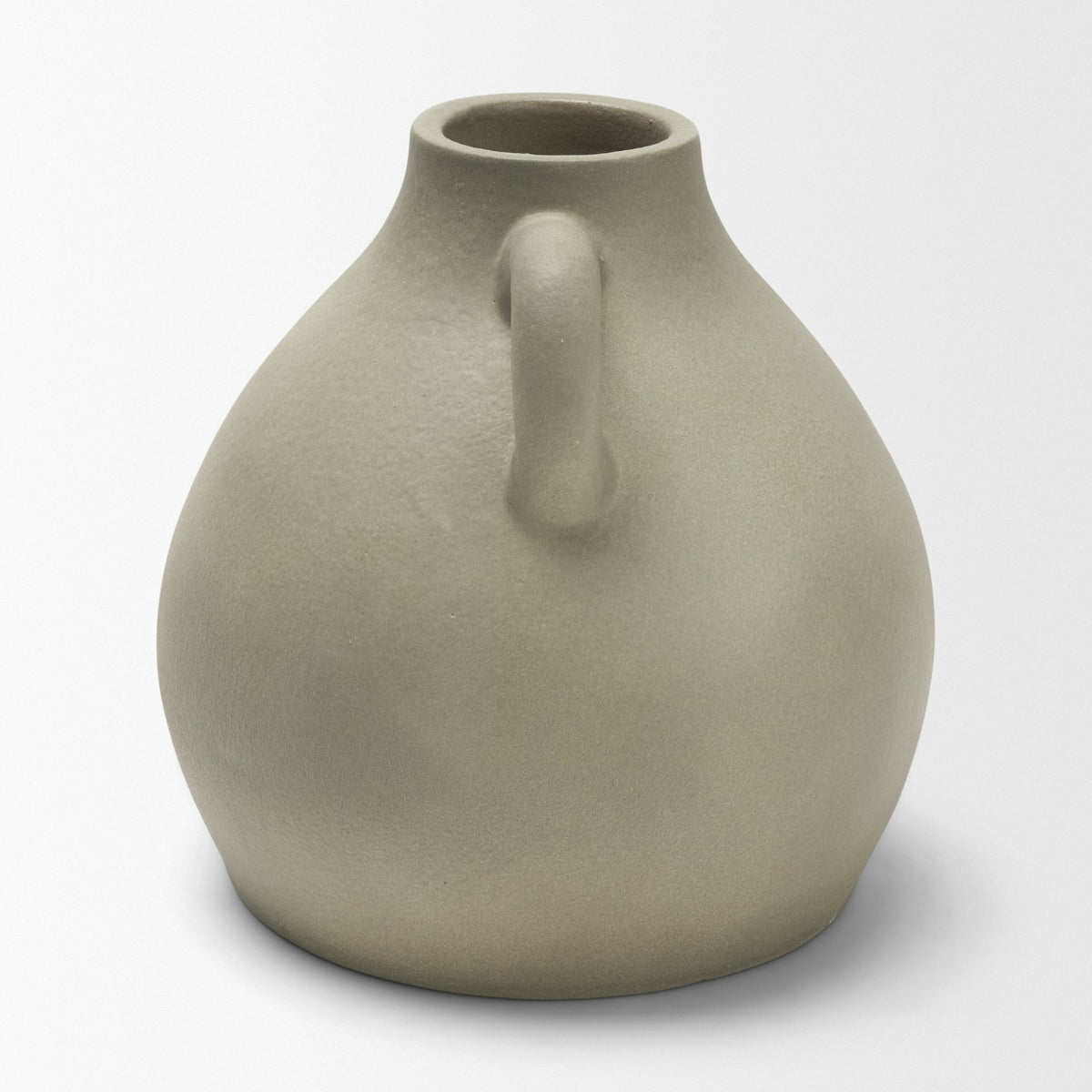 Cantara Small Sage Green Ceramic Milk Jug w/ Handles-Vase-DECOROLALA