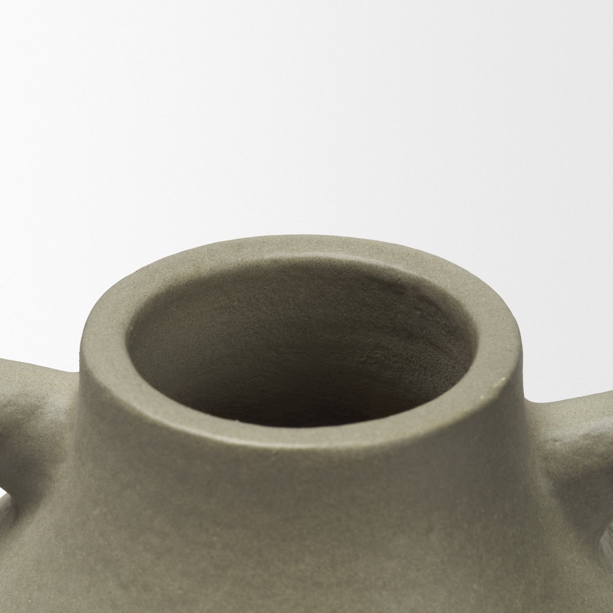 Cantara Small Sage Green Ceramic Milk Jug w/ Handles-Vase-DECOROLALA