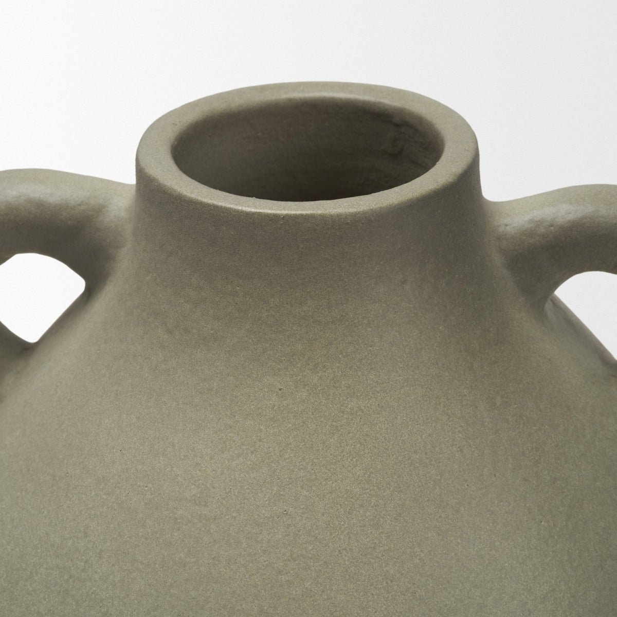 Cantara Small Sage Green Ceramic Milk Jug w/ Handles-Vase-DECOROLALA