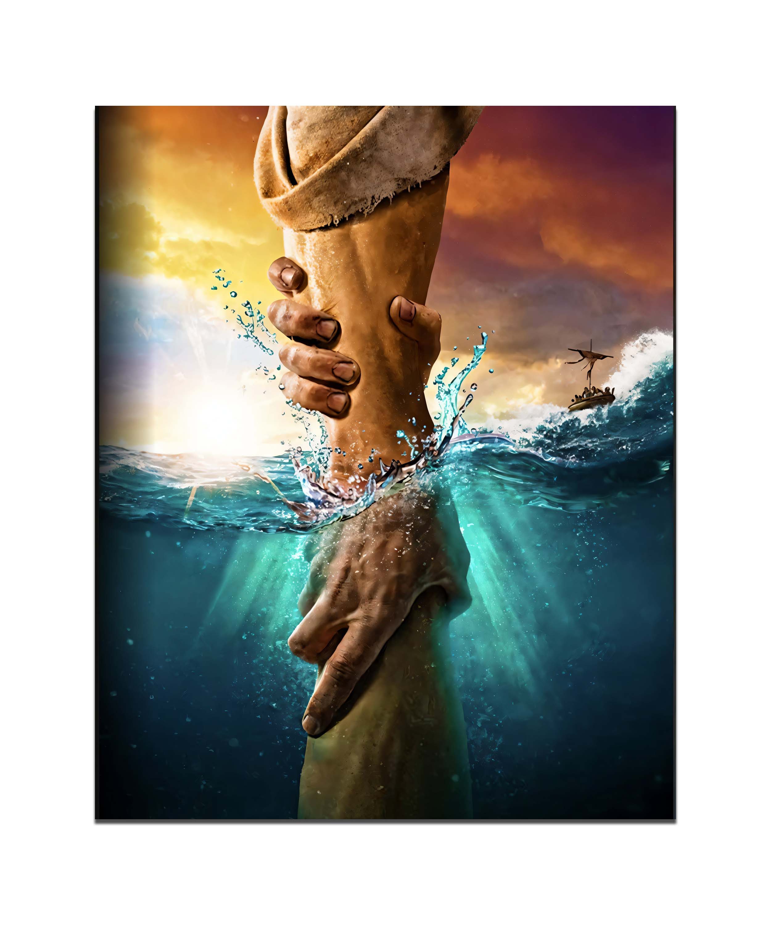 Canvas Hand of God Wall Art 48x36 Portrait-Wall Art-DECOROLALA
