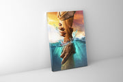 Canvas Hand of God Wall Art 48x36 Portrait-Wall Art-DECOROLALA