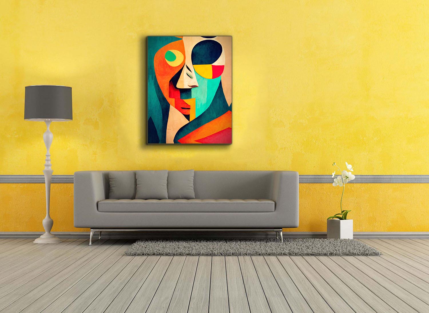Canvas Picasso II Fine Art Wall Decor 48x36-Wall Art-DECOROLALA