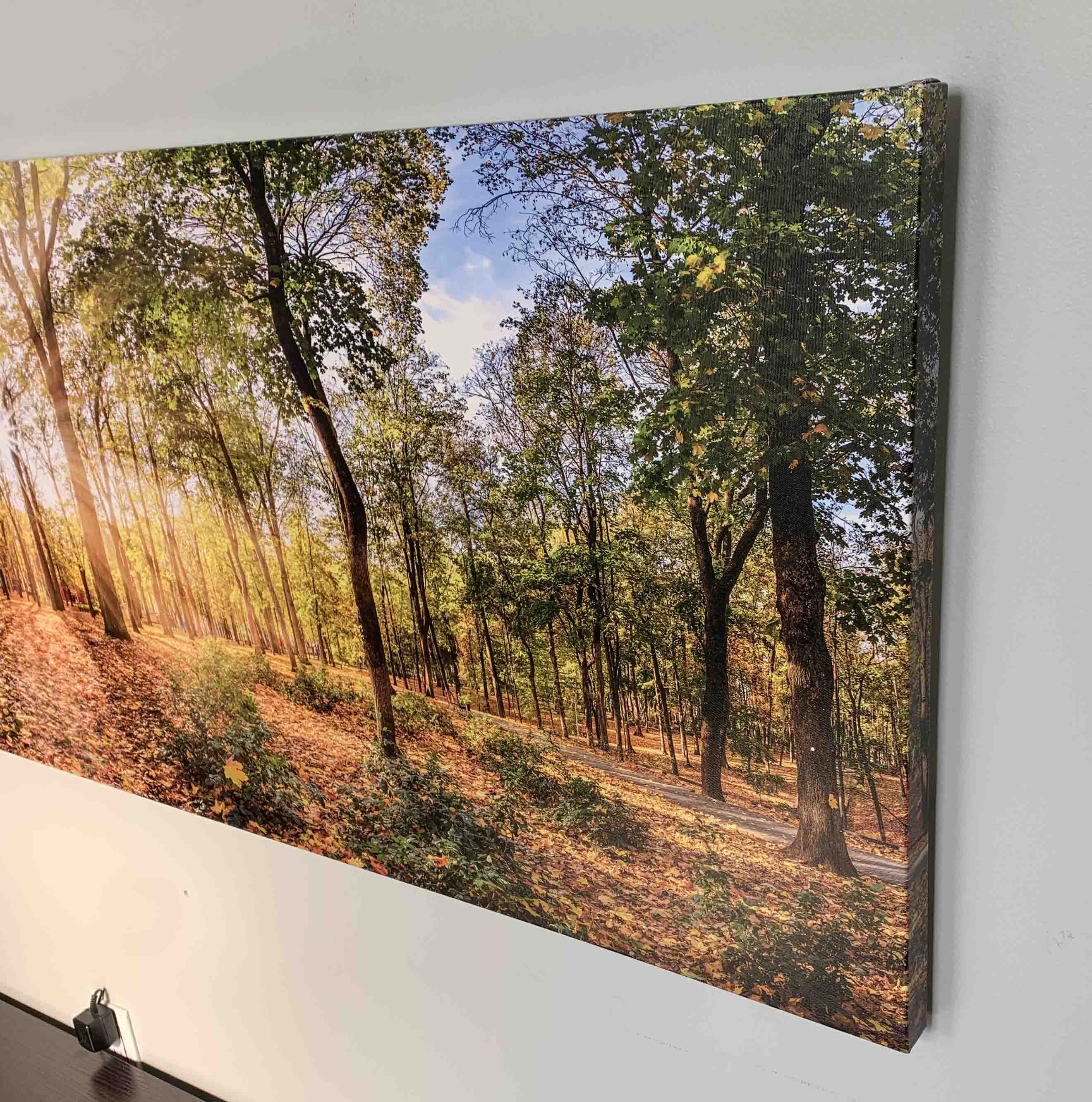 Canvas Print Autumn Trees 72x24 Wall Art-Wall Art-DECOROLALA
