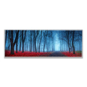 Canvas Print Blue Mist Trees 72x24 Wall Art-Wall Art-DECOROLALA