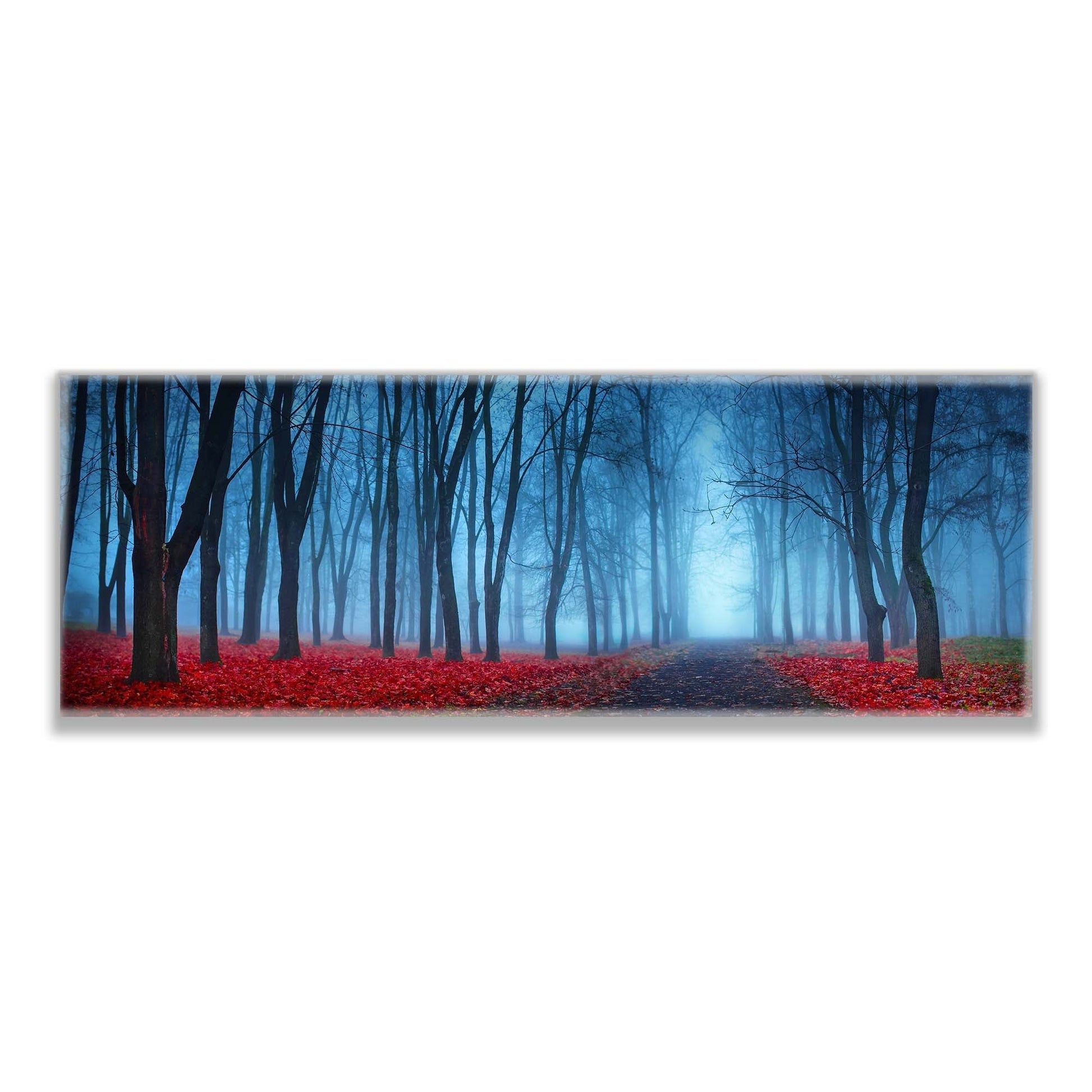 Canvas Print Blue Mist Trees 72x24 Wall Art-Wall Art-DECOROLALA
