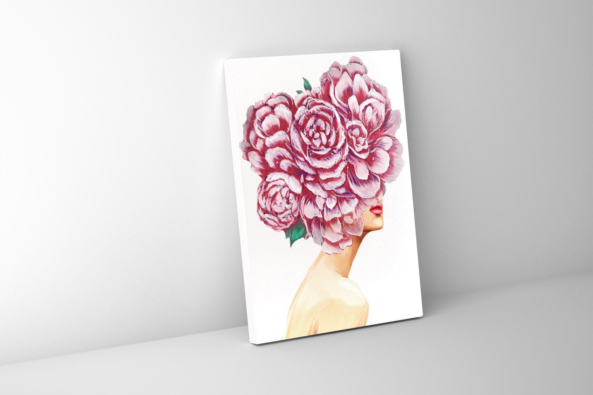 Canvas Print Bouquet Wall Art RGB Shimmering-Wall Art-DECOROLALA