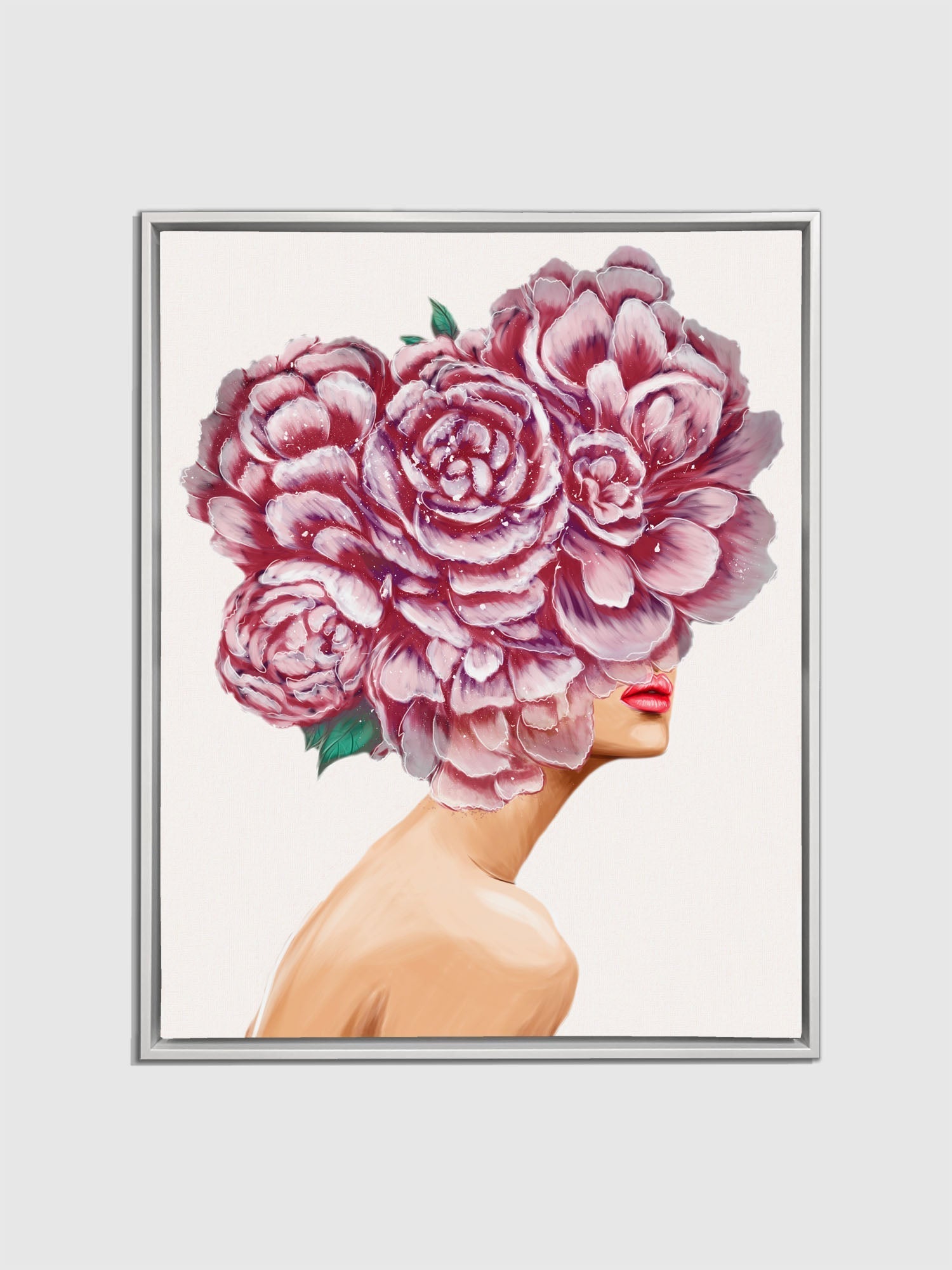 Canvas Print Bouquet Wall Art RGB Shimmering-Wall Art-DECOROLALA