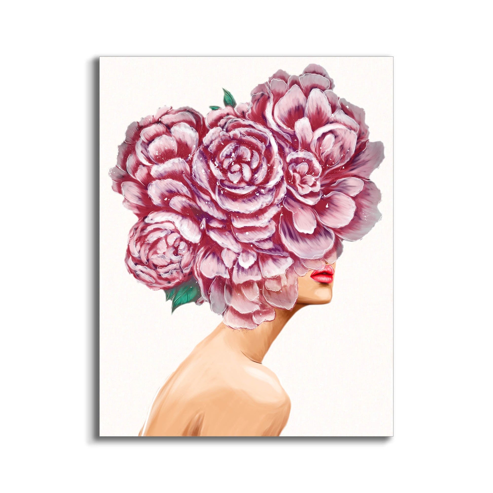 Canvas Print Bouquet Wall Art RGB Shimmering-Wall Art-DECOROLALA
