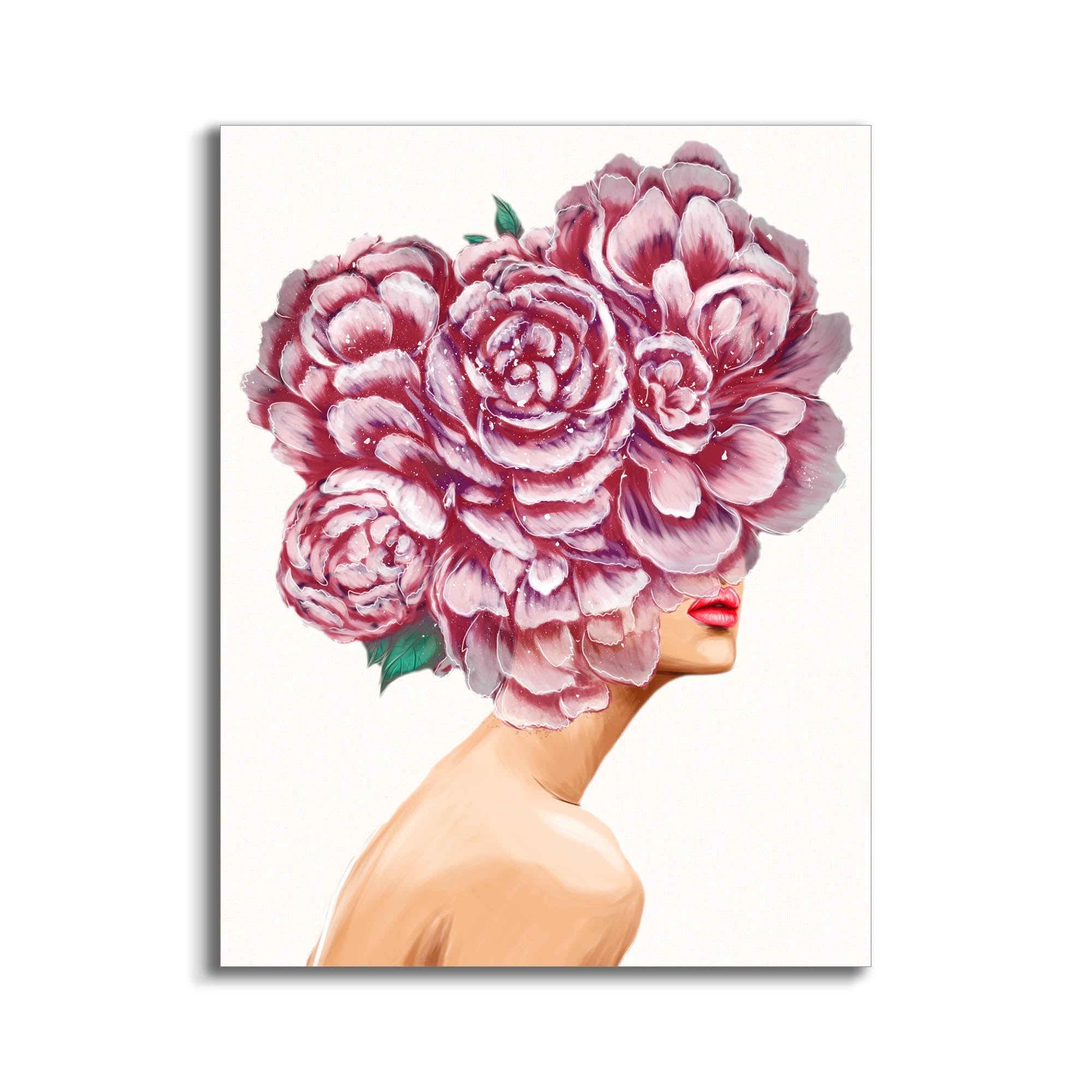 Canvas Print Bouquet Wall Art RGB Shimmering-Wall Art-DECOROLALA