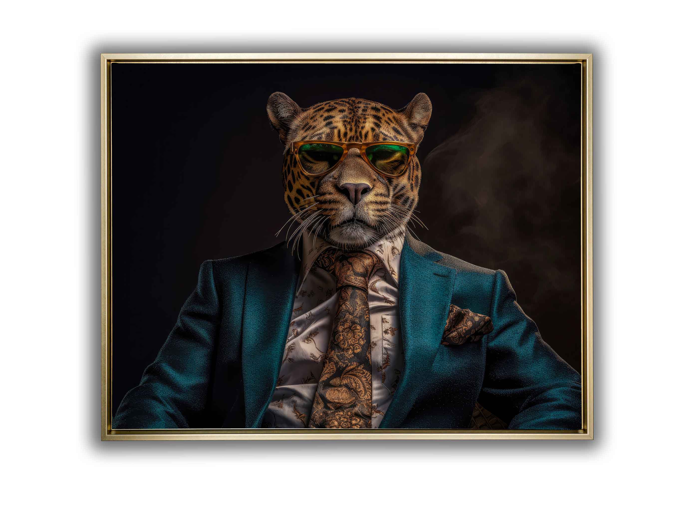 Canvas Print Chief Leopard 48x36 Wall Art-Wall Art-DECOROLALA